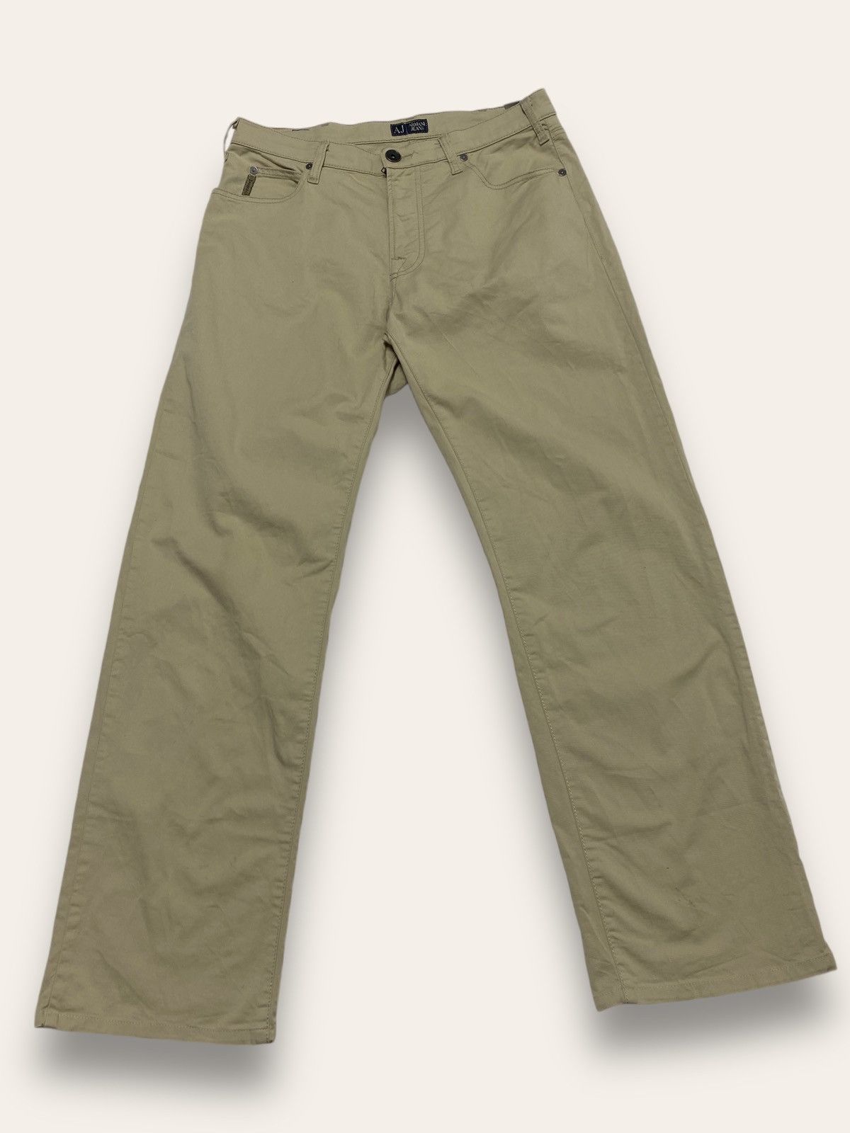 Armani Vintage ARMANI Beige Pants Size US 32 / EU 48 - 2 Thumbnail