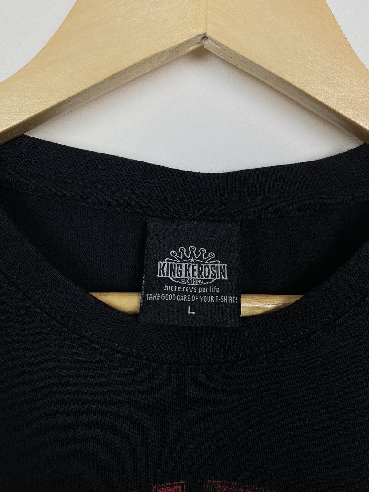Other Vintage King Kerosin Kustom World Graphic Top T-Shirt Black Size US L / EU 52-54 / 3 - 4 Thumbnail