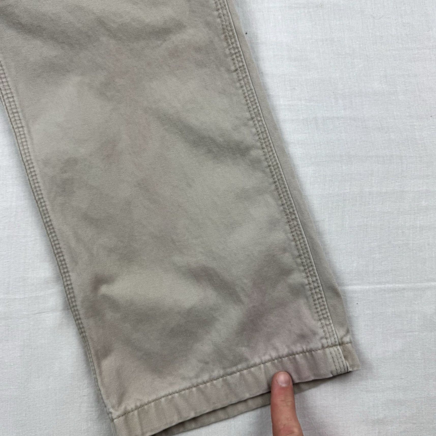 Carhartt Vintage Carhartt Carpenter Pants Adult 32x30 Relaxed Fit Workwear Casual Men Beige Khaki 90s Grunge Hipster Size US 32 / EU 48 - 4 Thumbnail