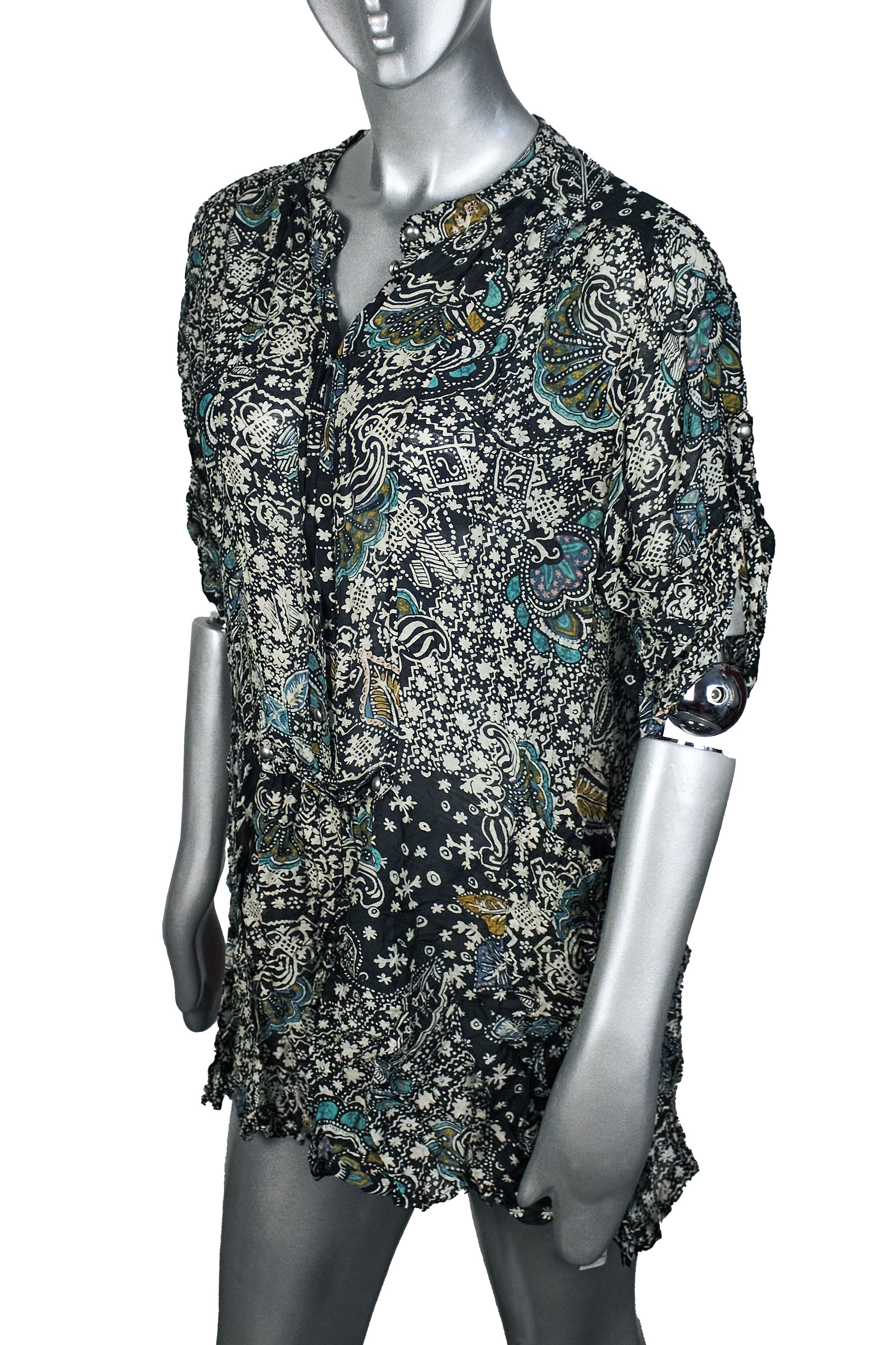 French Connection French Connection Dress in Baroque Style Tunic with Pockets Size M / US 6-8 / IT 42-44 - 3 Thumbnail