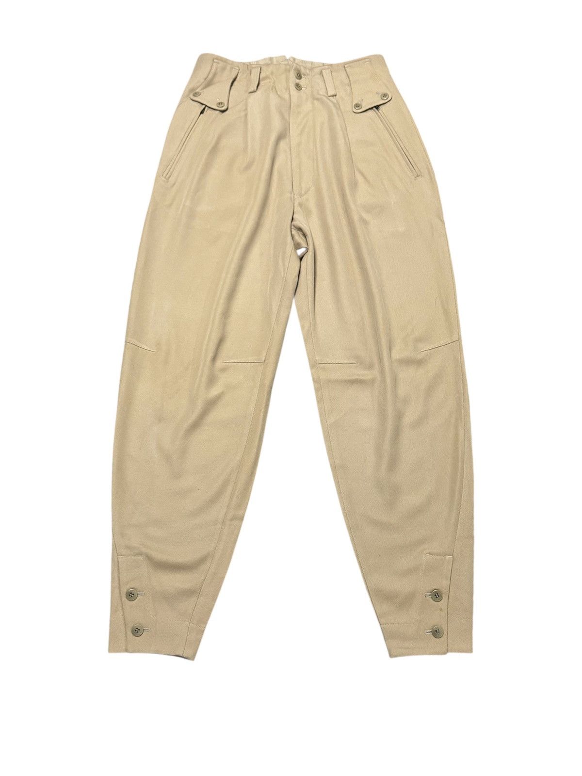 Designer × Vintage × Yoshiyuki Konishi Vintage 90s Ficce Yoshiyuki Konishi field pants buckleback Size US 29 - 1 Thumbnail
