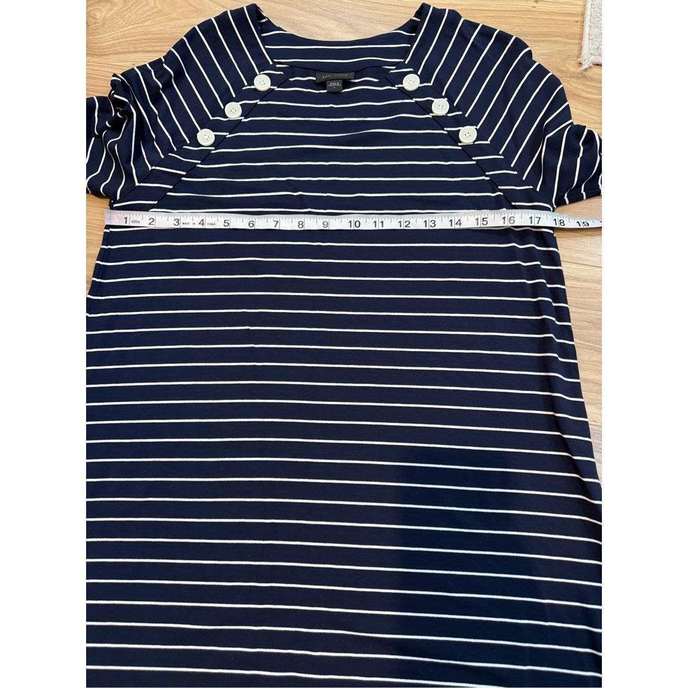 Other J Jill navy blue 3/4 sleeves top sz small Size S / US 4 / IT 40 - 6 Thumbnail