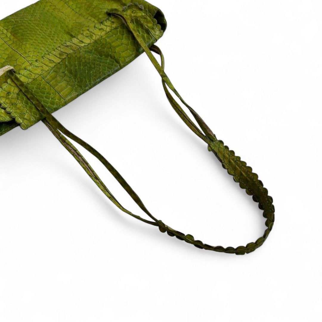 Marni Marni - Leather Sacoche Python Green Shoulder Bag Handbag Size ONE SIZE - 5 Thumbnail