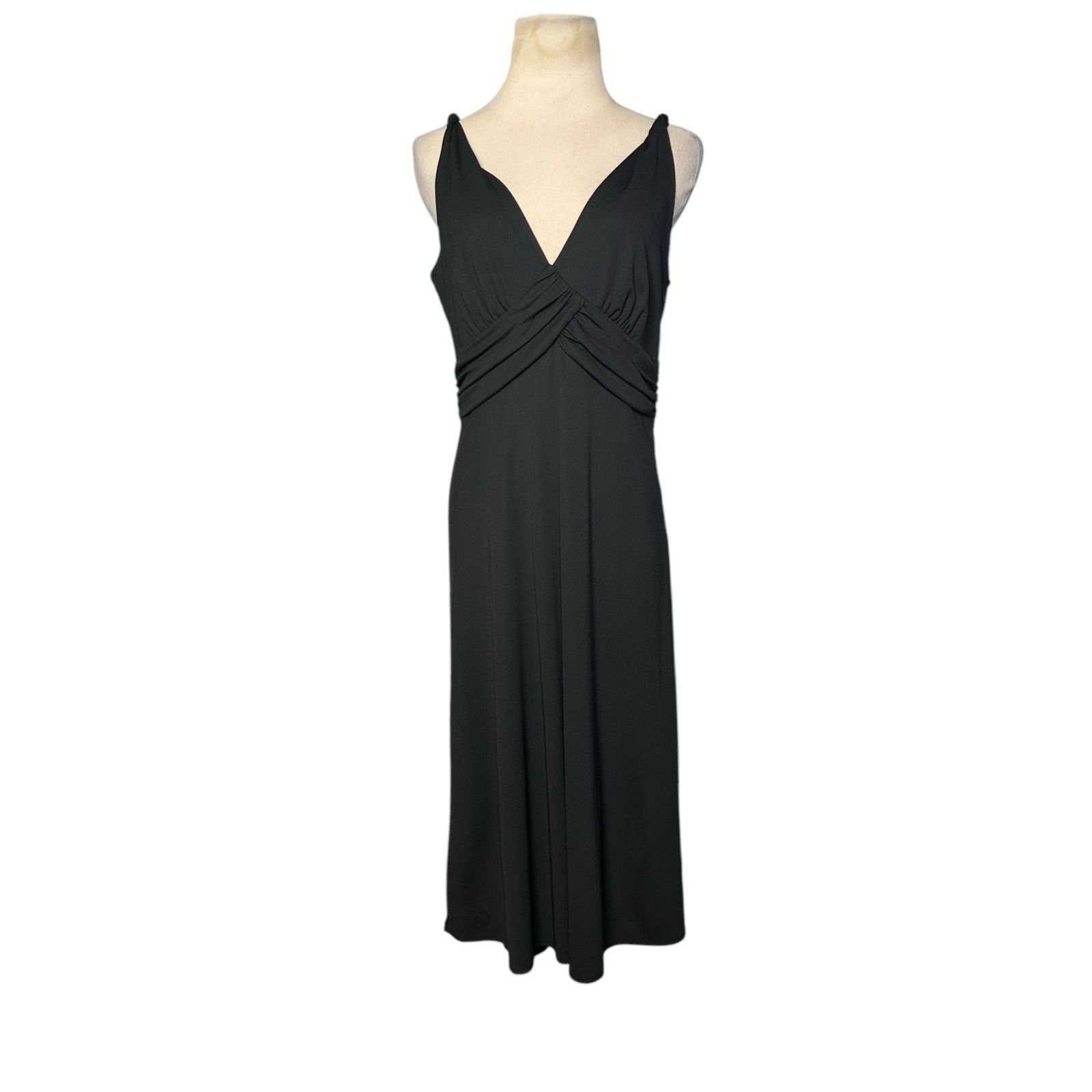 Loft Loft black sleeveless twisted straps midi dress size 8 Size M / US 6-8 / IT 42-44 - 14 Thumbnail