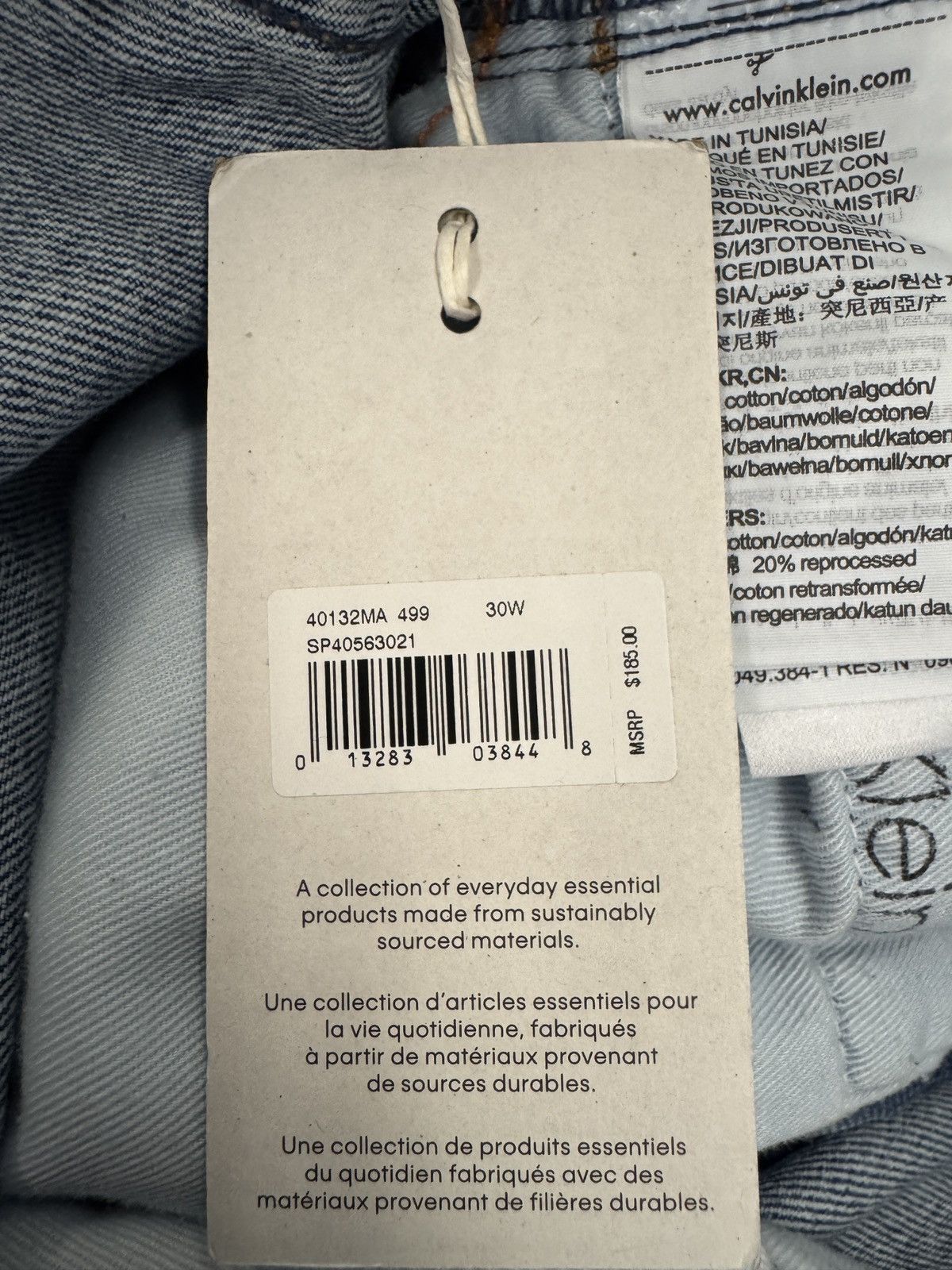 Calvin Klein × Heron Preston Calvin Klein x Heron Preston Men Carpenter Jean - Light Wash Size US 30 / EU 46 - 9 Thumbnail
