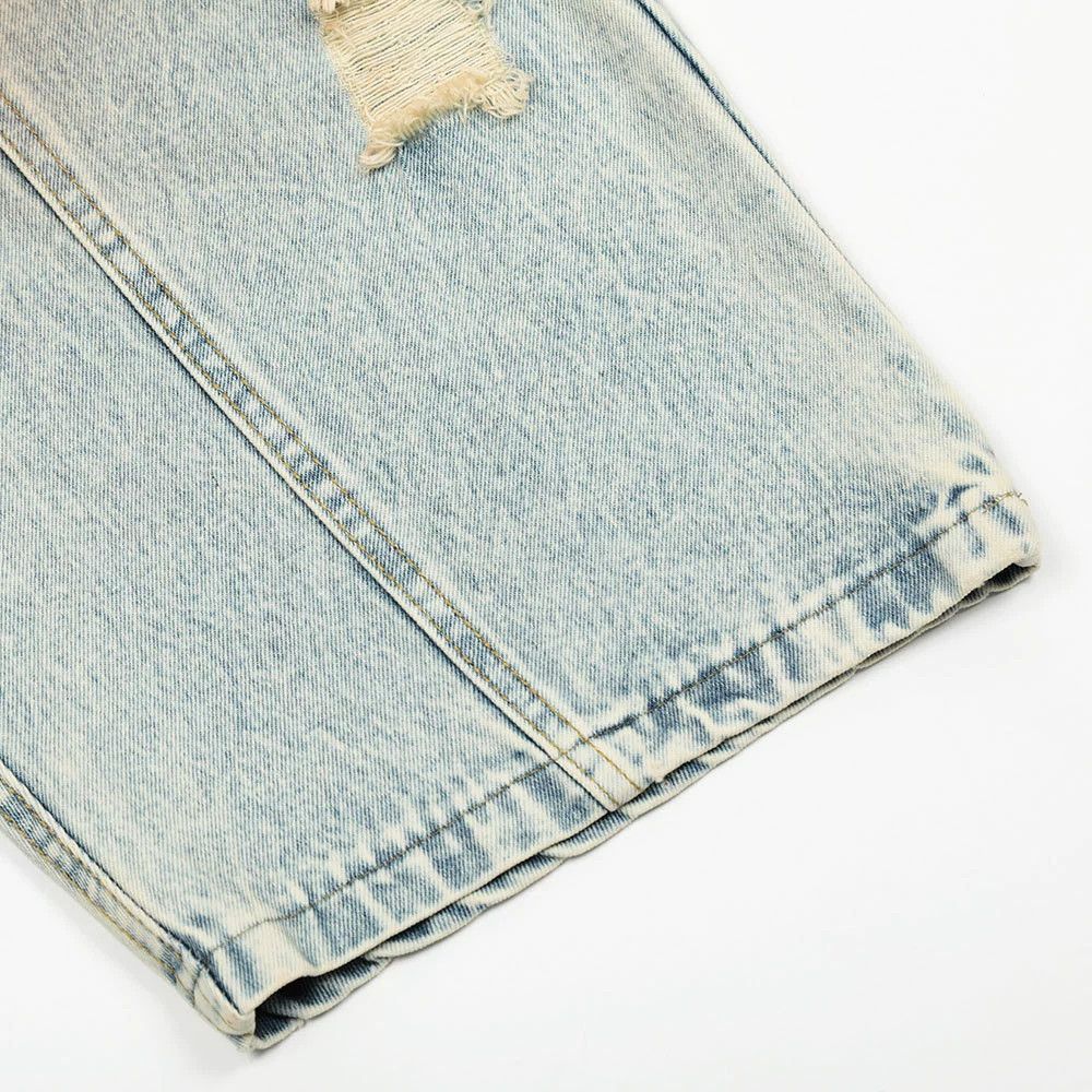 Jean Men's street punk loose ripped ink-splashed machete jeans Size US 32 / EU 48 - 5 Thumbnail