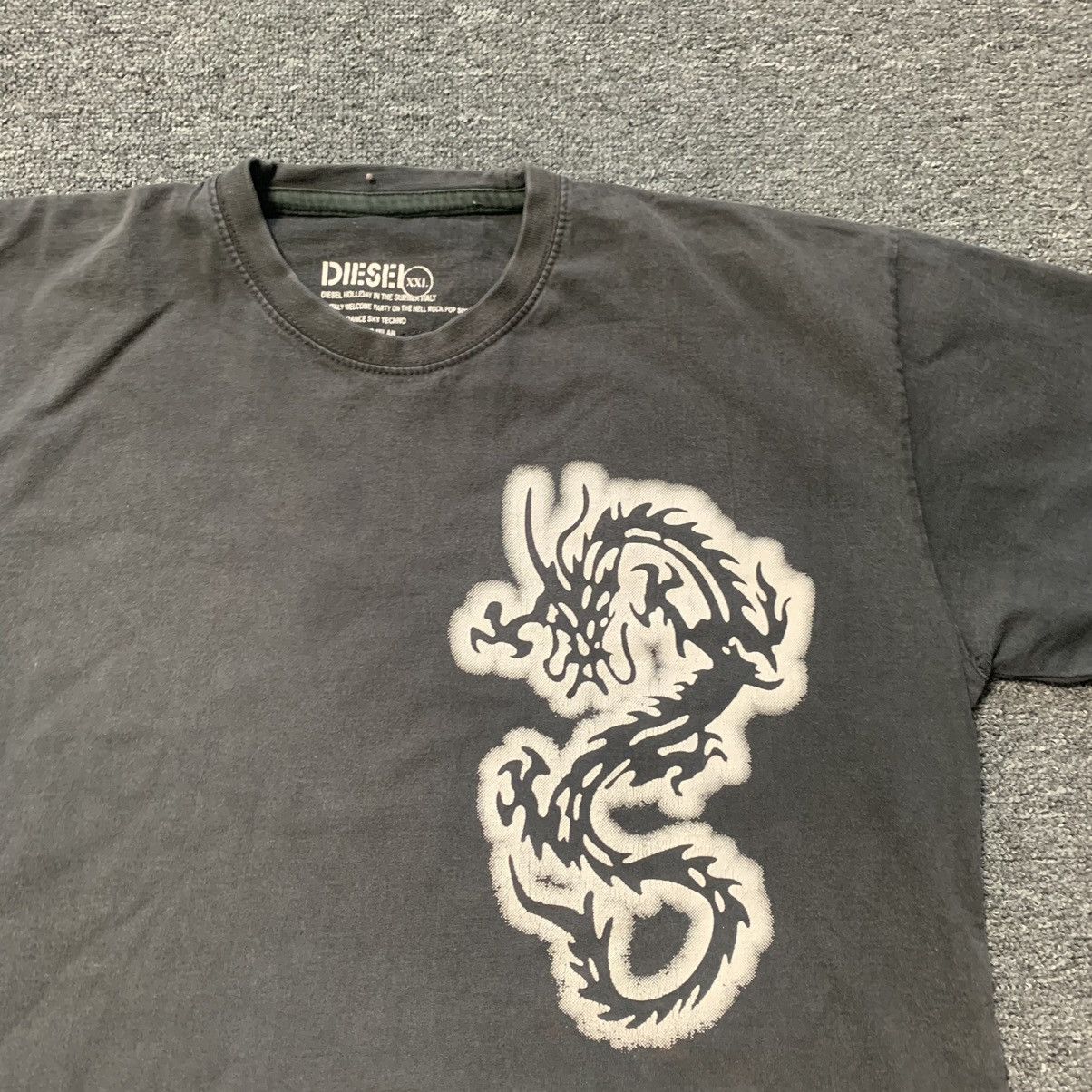 Diesel × Vintage Vintage Diesel y2k Big Logo T-Shirt Size US XXL / EU 58 / 5 - 6 Thumbnail
