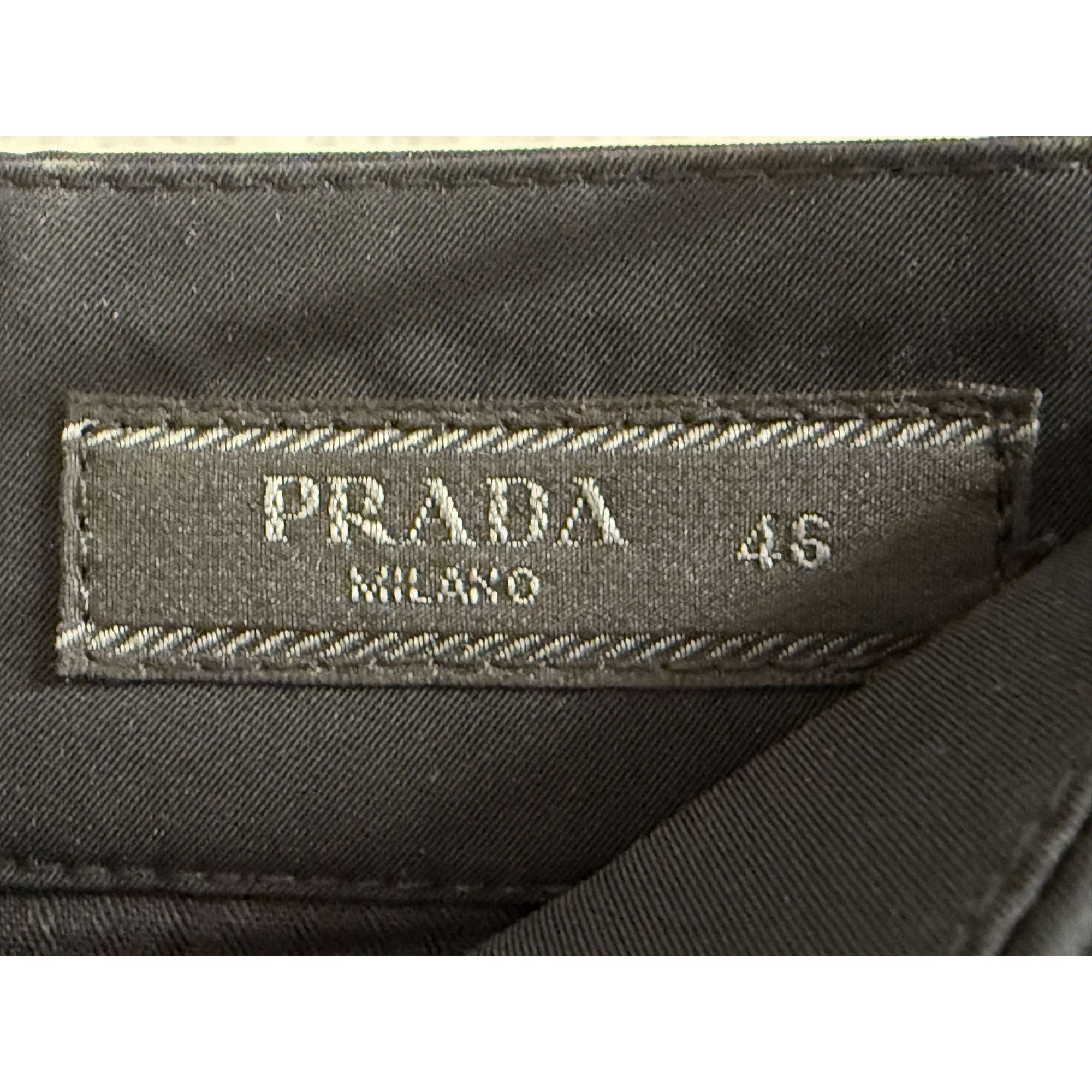 Prada Prada Mens Black Slim Fit Trousers Size 46 Made In Italy Size US 30 / EU 46 - 4 Thumbnail