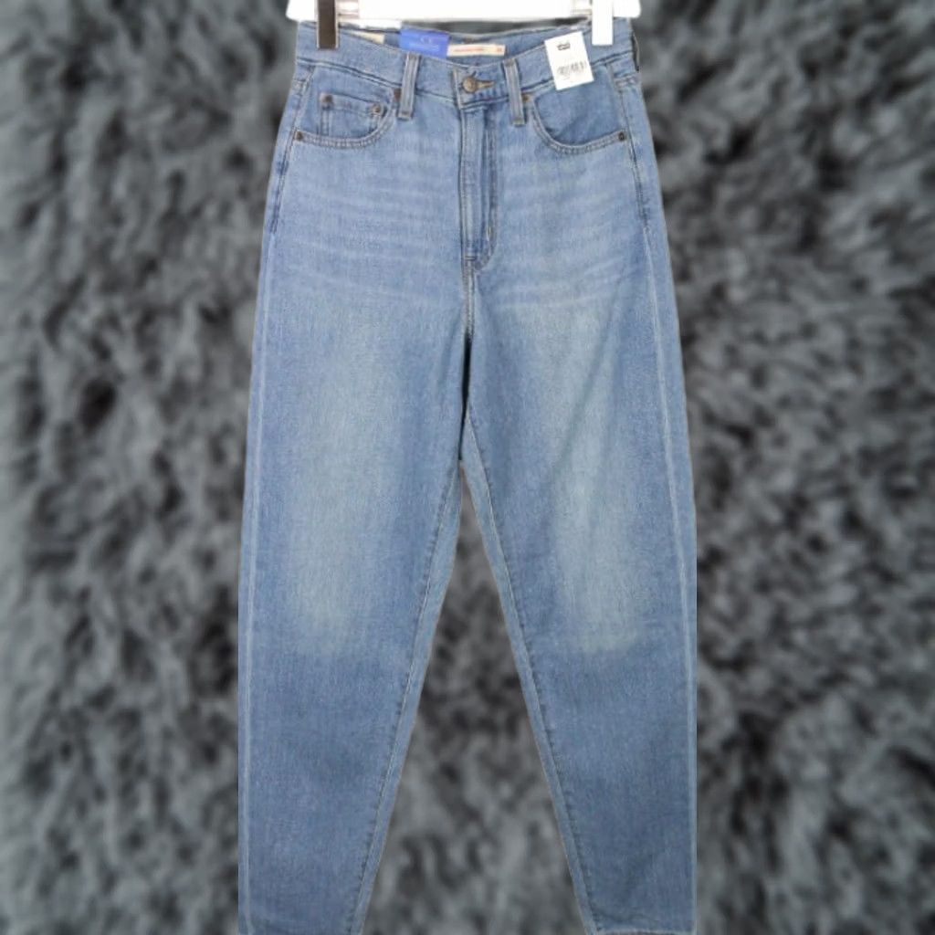 Levi's LEVI'S High Loose Taper Premium Big E Jeans Women's W26/L31 Faded Hemp Blend Denim Jeans Beige? Blue Size 26" / US 2 / IT 38 - 1 Thumbnail