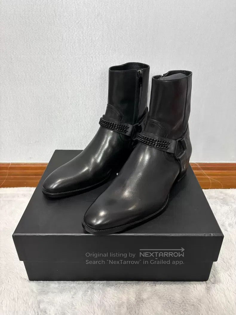 Saint Laurent Paris Saint Laurent Paris Black Chain Chelsea Boots i Size US 11 / EU 44 - 2 Thumbnail