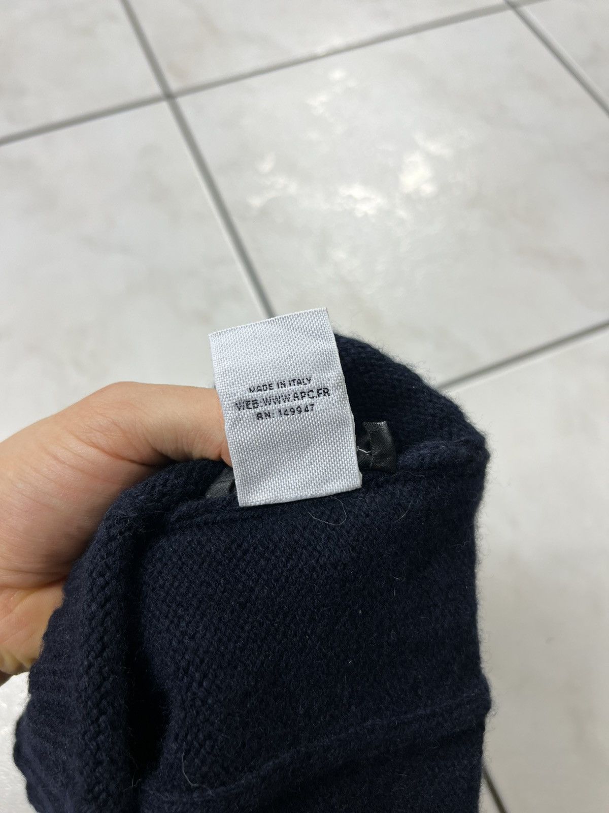 A.P.C. A.P.C. Rue Madame Paris wool cashmere ribbed knit beanie hat Size ONE SIZE - 14 Thumbnail