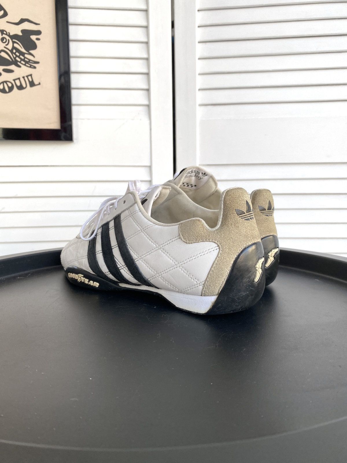 Adidas × Vintage 2004 Adidas Tuscany Good Year Leather Racing F1 Shoes Y2K Size US 8 / EU 41 - 11 Thumbnail