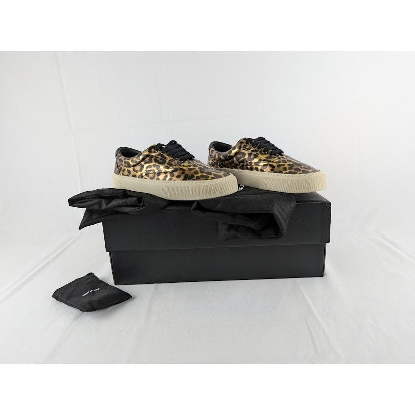 Saint Laurent Paris o1rshd1 Venice Leopard-Print Low-Top sneakers in Leopard Size US 8 / EU 41 - 1 Thumbnail