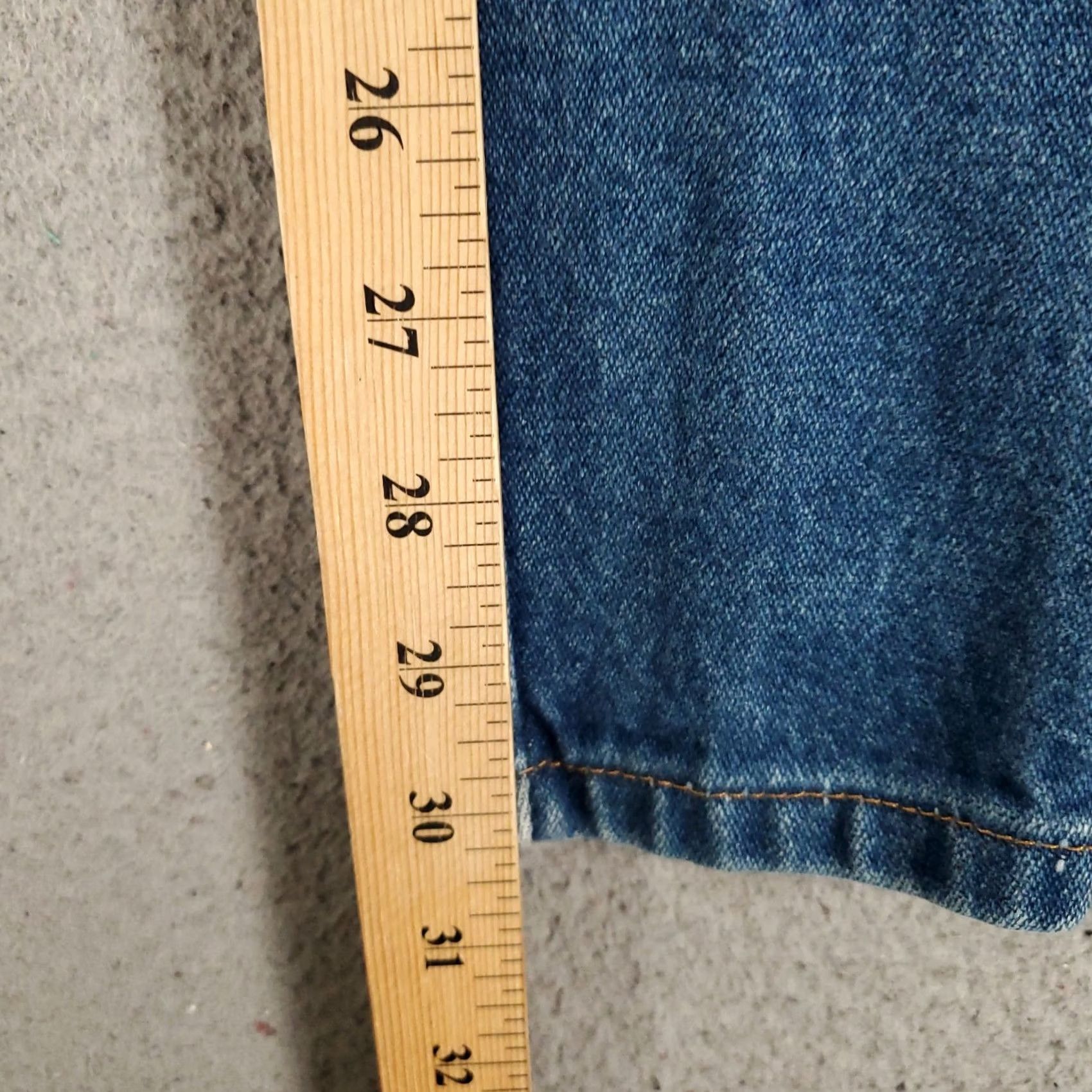 Wrangler Wrangler Cowboy Cut Jeans Slim 34x31 Mens 936 Regular Straight Blue Denim 5-Pocket USA 90s Southwestern 936PWD Size US 34 / EU 50 - 4 Thumbnail