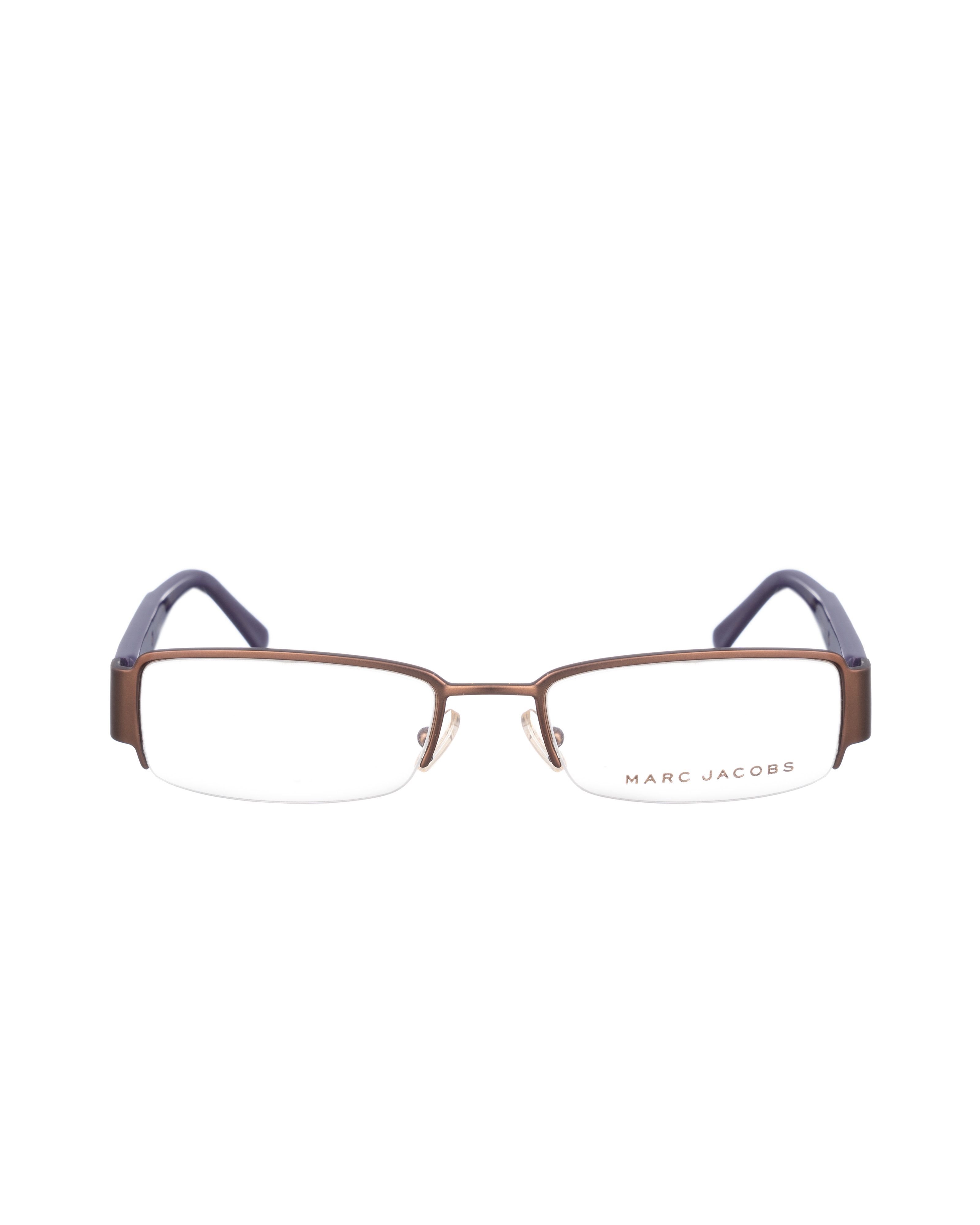 Marc Jacobs Marc Jacobs 00s Violet & Brown Half Rim Glasses Size ONE SIZE - 2 Thumbnail