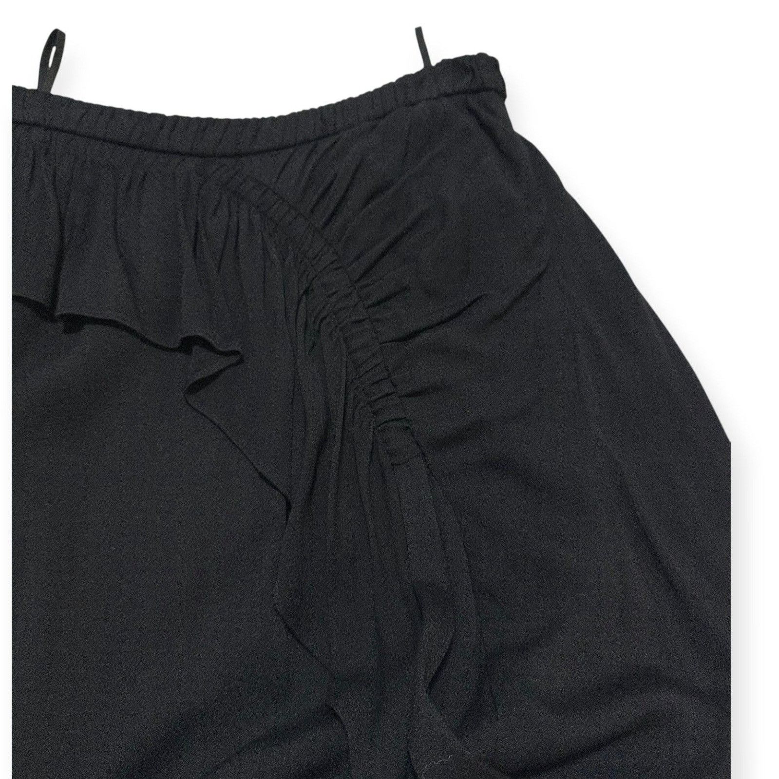 Ulla Johnson Ulla Johnson Sofia Ruffled Crepe Midi Skirt, Black, Size 4, Size 27" / US 4 / IT 40 - 9 Thumbnail