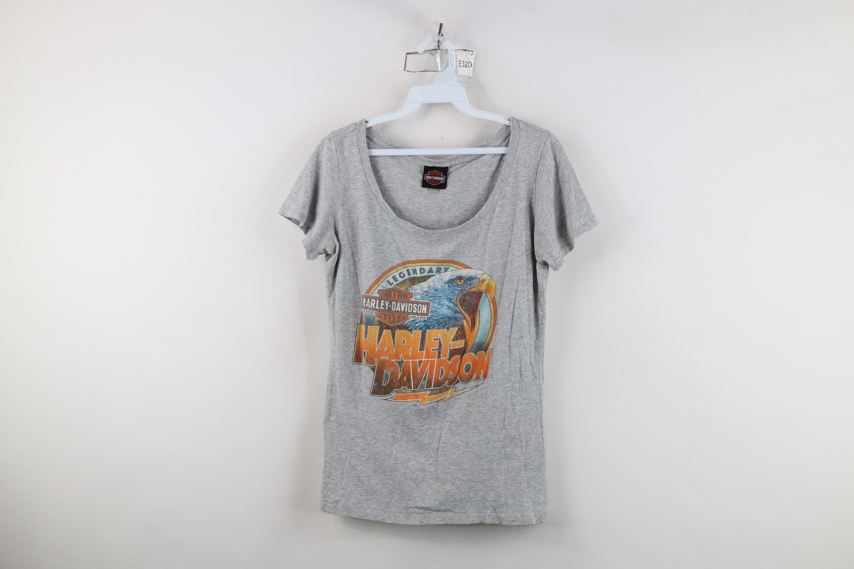Harley Davidson Y2K Harley Davidson Spell Eagle Short Sleeve T-Shirt Gray Size L / US 10 / IT 46 - 1 Thumbnail