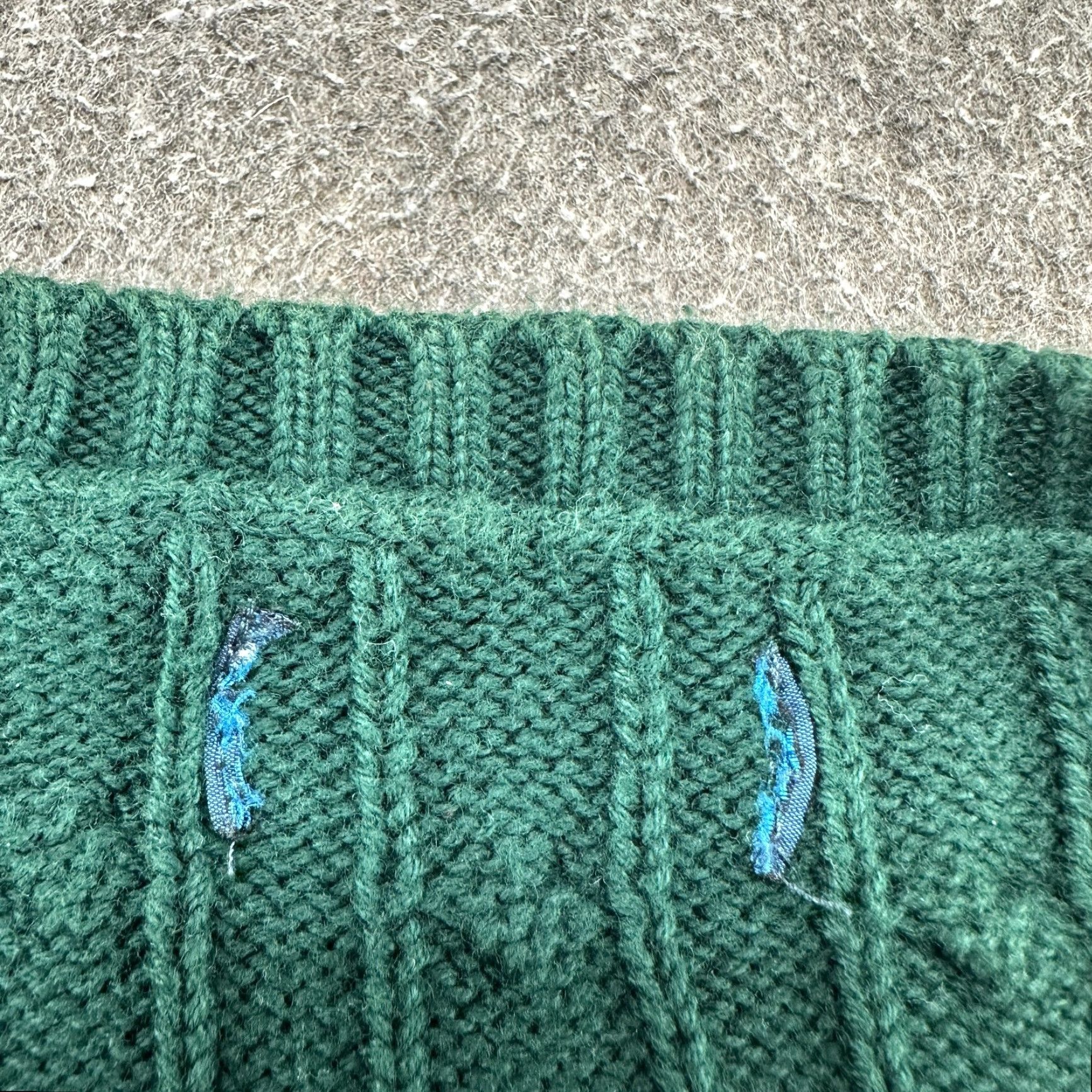 Polo Ralph Lauren VINTAGE Ralph Lauren Sport Sweater Women XL Green Crew Neck Cable Knit Pony 90s Size XL / US 12-14 / IT 48-50 - 4 Thumbnail