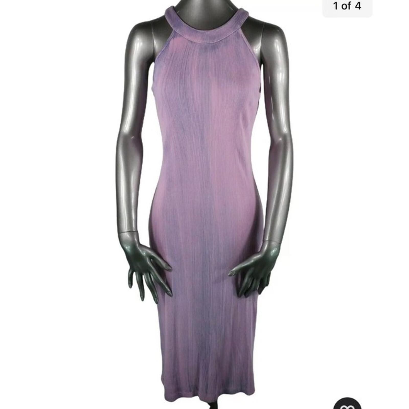 Other Young, Fabulouls and Broke Y2K Purple Acid Wash Dress L Size L / US 10 / IT 46 - 1 Thumbnail