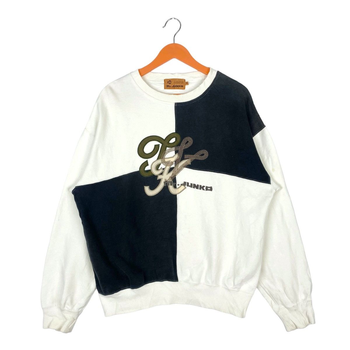 Mr. Junko Mr Junko Embroidered Logo Sweatshirt Colorblock Crewneck Size US M / EU 48-50 / 2 - 1 Thumbnail