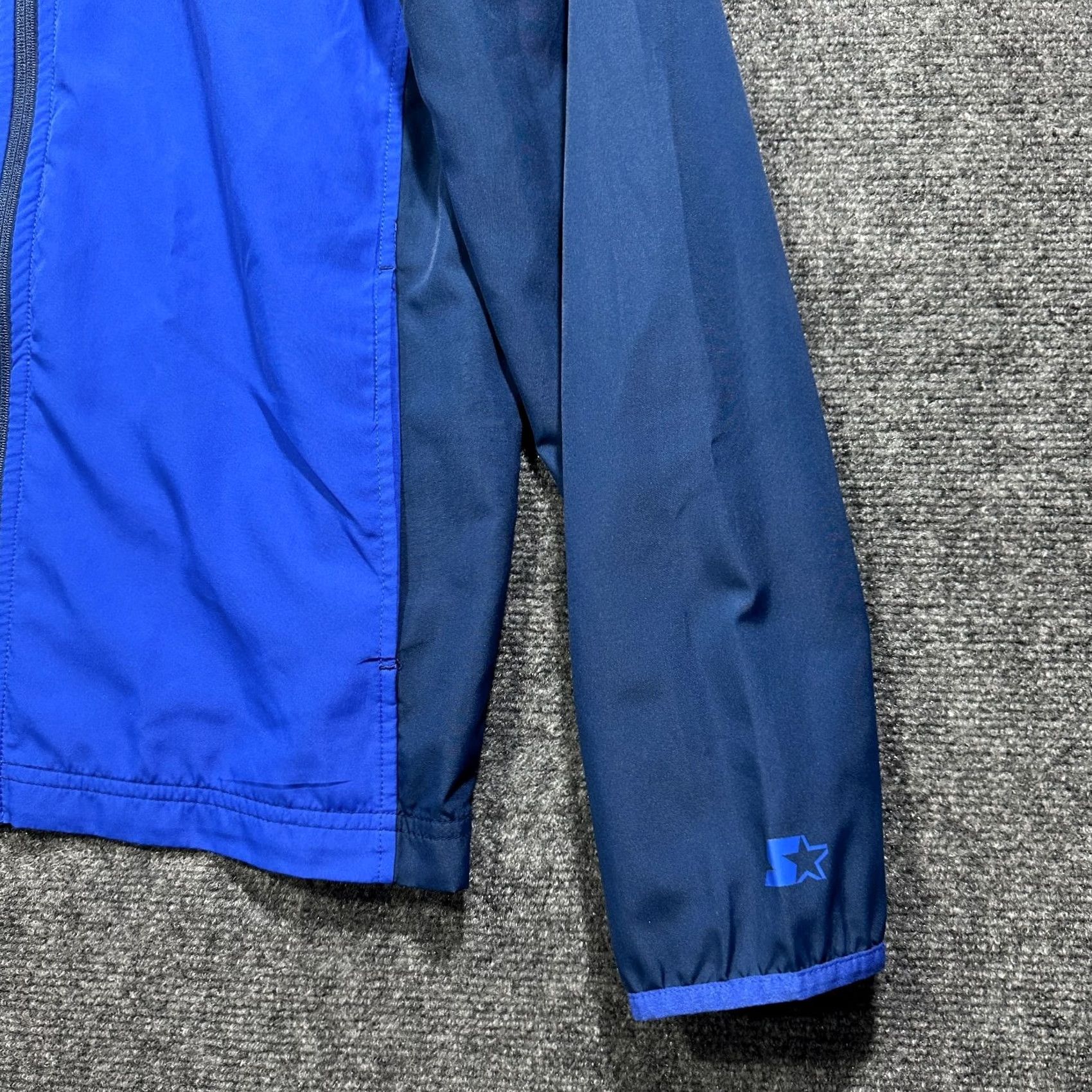 Starter Starter Jacket Windbreaker Zip Hood Pockets Logo 90s Blue Mens Small S Reg Regular Vintage? Size US S / EU 44-46 / 1 - 3 Thumbnail