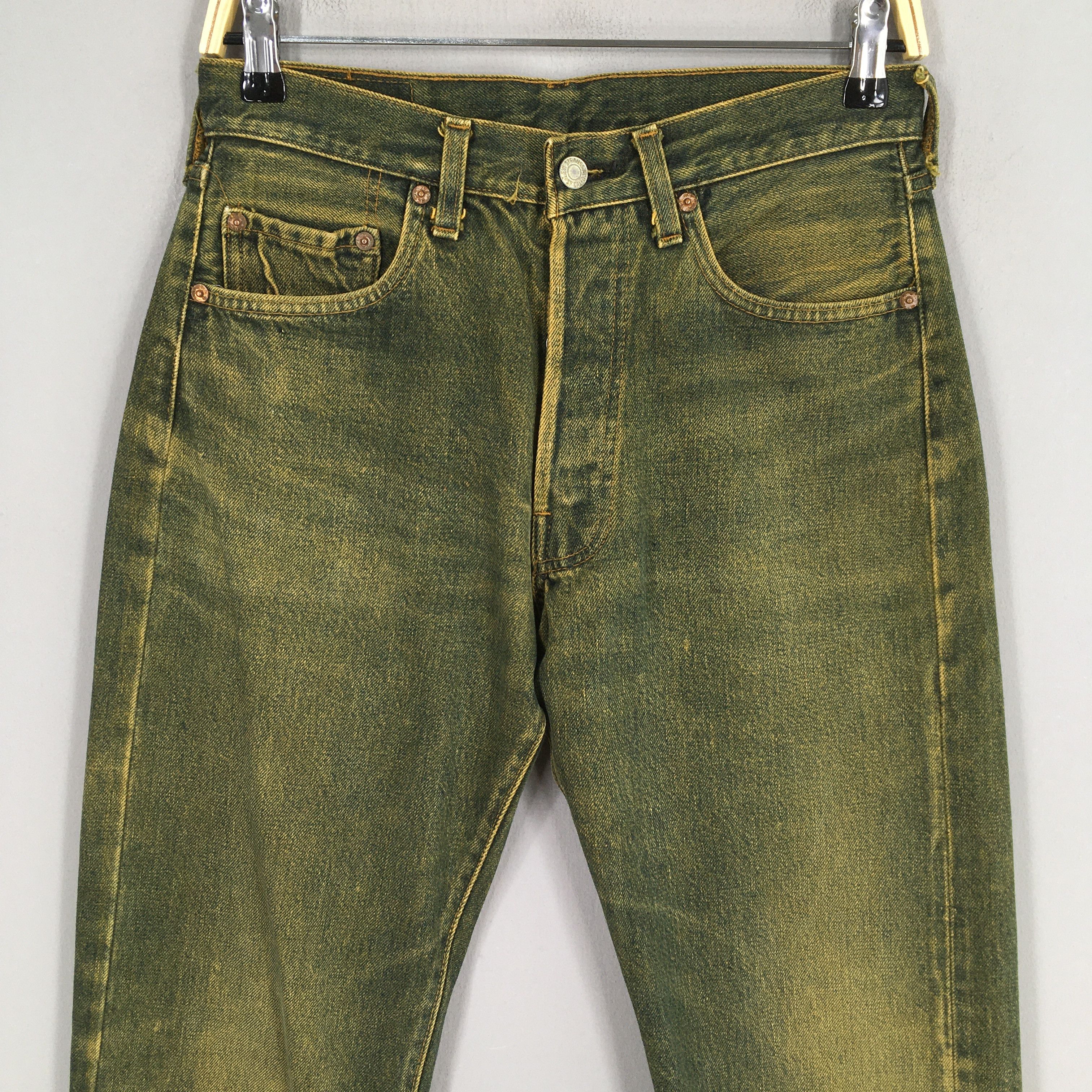 Levi's Size 28x28 Vintage 70s Levi's 501 Selvedge Jeans S204 Size US 28 / EU 44 - 2 Thumbnail