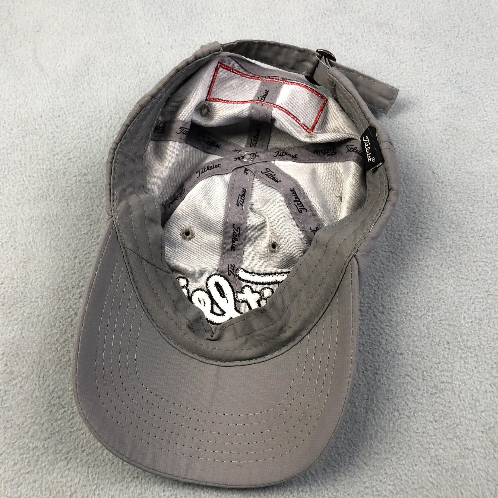 Titleist Titleist Hat Strap Back Gray Pro V1 FootJoy Embroidered Golf Mens Adjustable Cap Size ONE SIZE - 6 Thumbnail