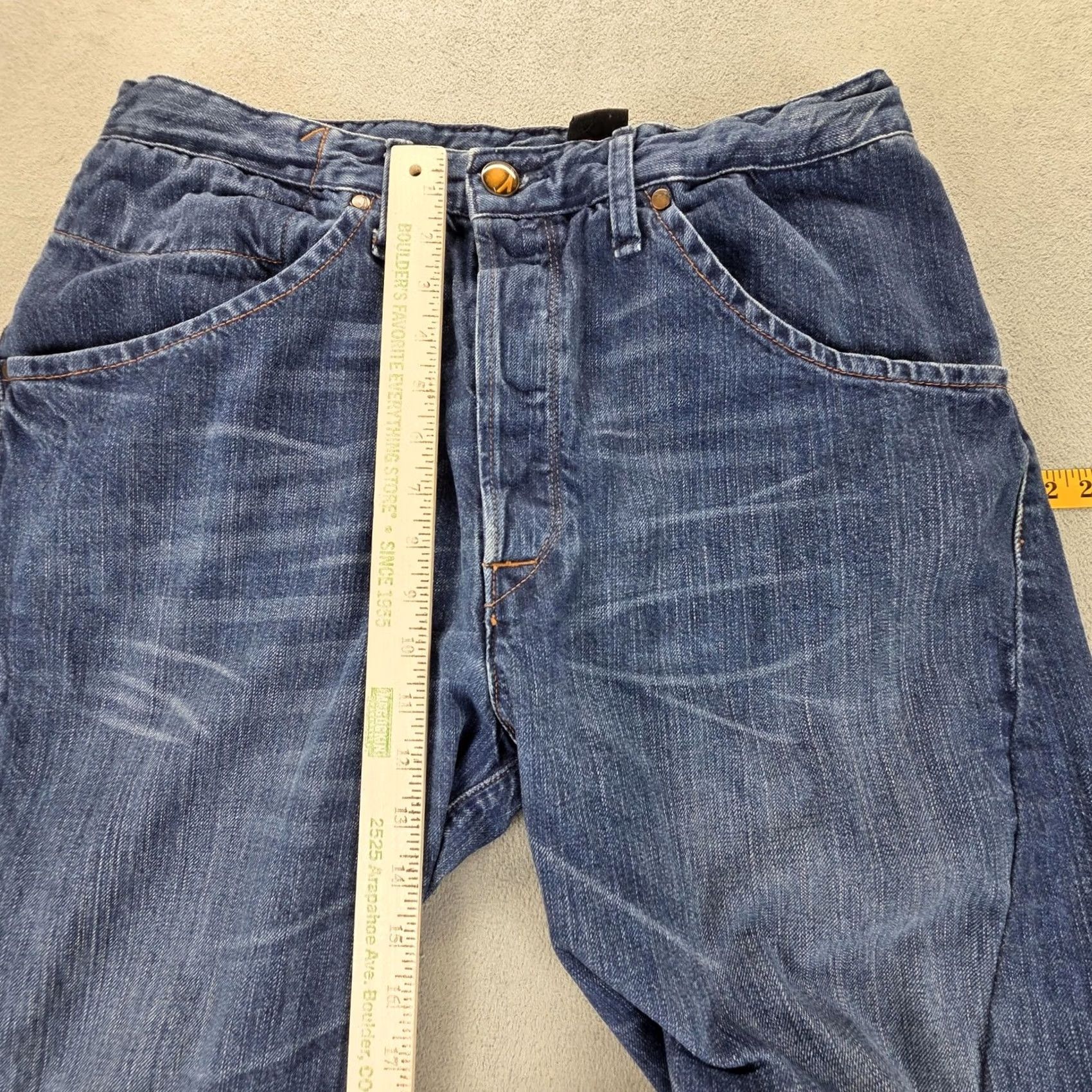 Levi's VINTAGE Levi's Engineered Jeans Mens Blue Twisted Straight Leg 30x29 Levis Engineered Jeans Denim Cotton Button Pockets Solid Fall Mens Size US 30 / EU 46 - 7 Thumbnail