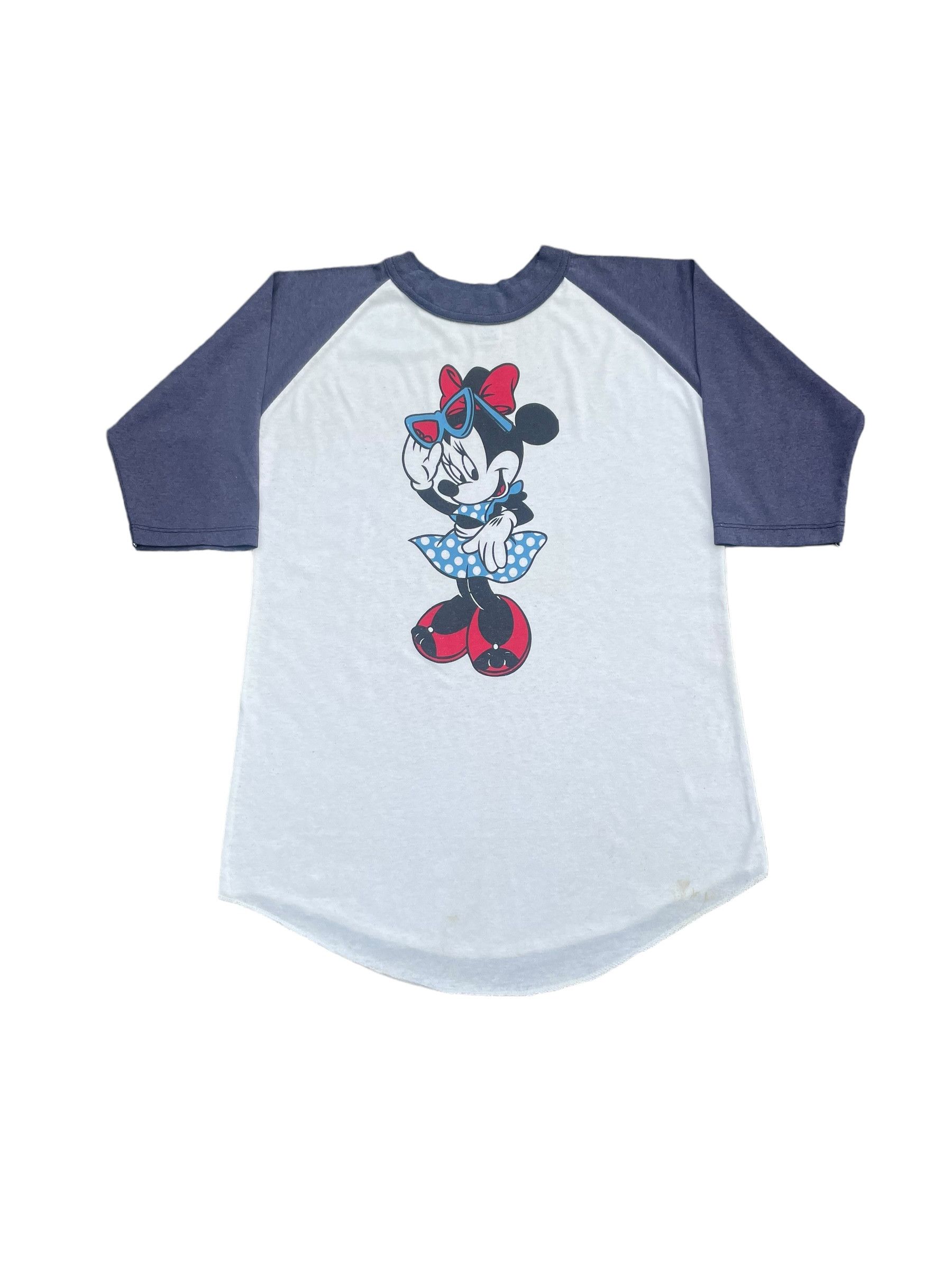 Mickey Mouse × Vintage Vintage Minnie Mouse Raglan Size US S / EU 44-46 / 1 - 1 Thumbnail