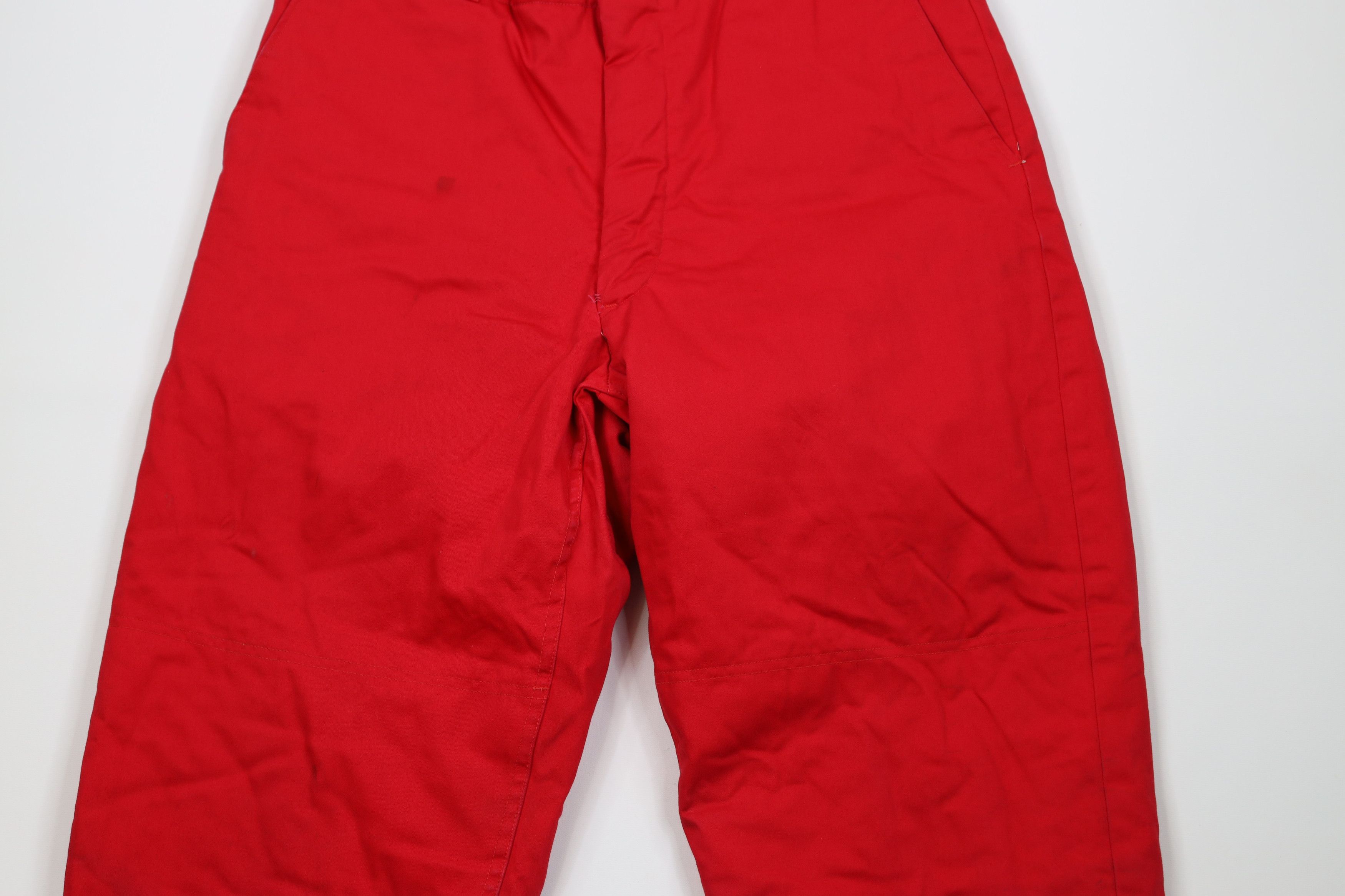 Vintage Vintage 60s 70s Quilted Snow Pants Joggers Red USA Size US 38 / EU 54 - 3 Thumbnail