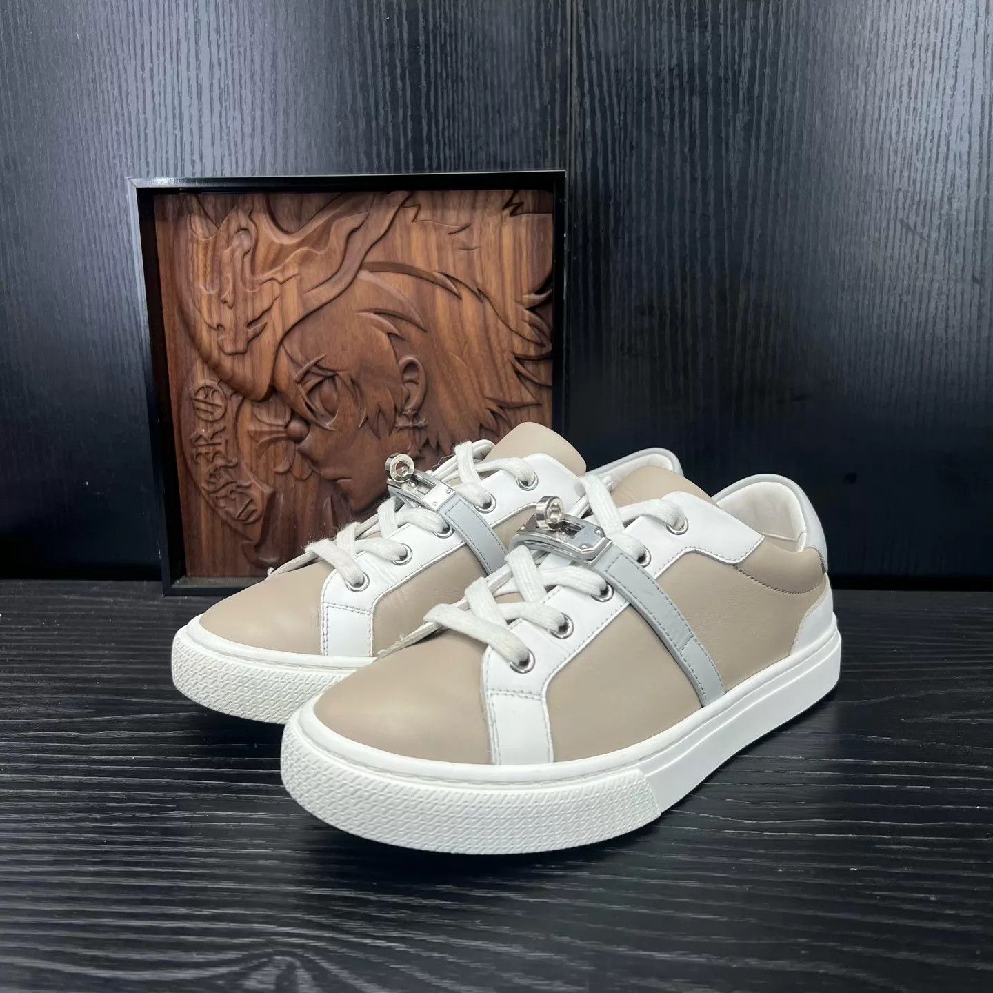 Hermes Hermès Day Leather Gray Sneaker 36 New Size US 5.5 / IT 35.5 - 1 Thumbnail