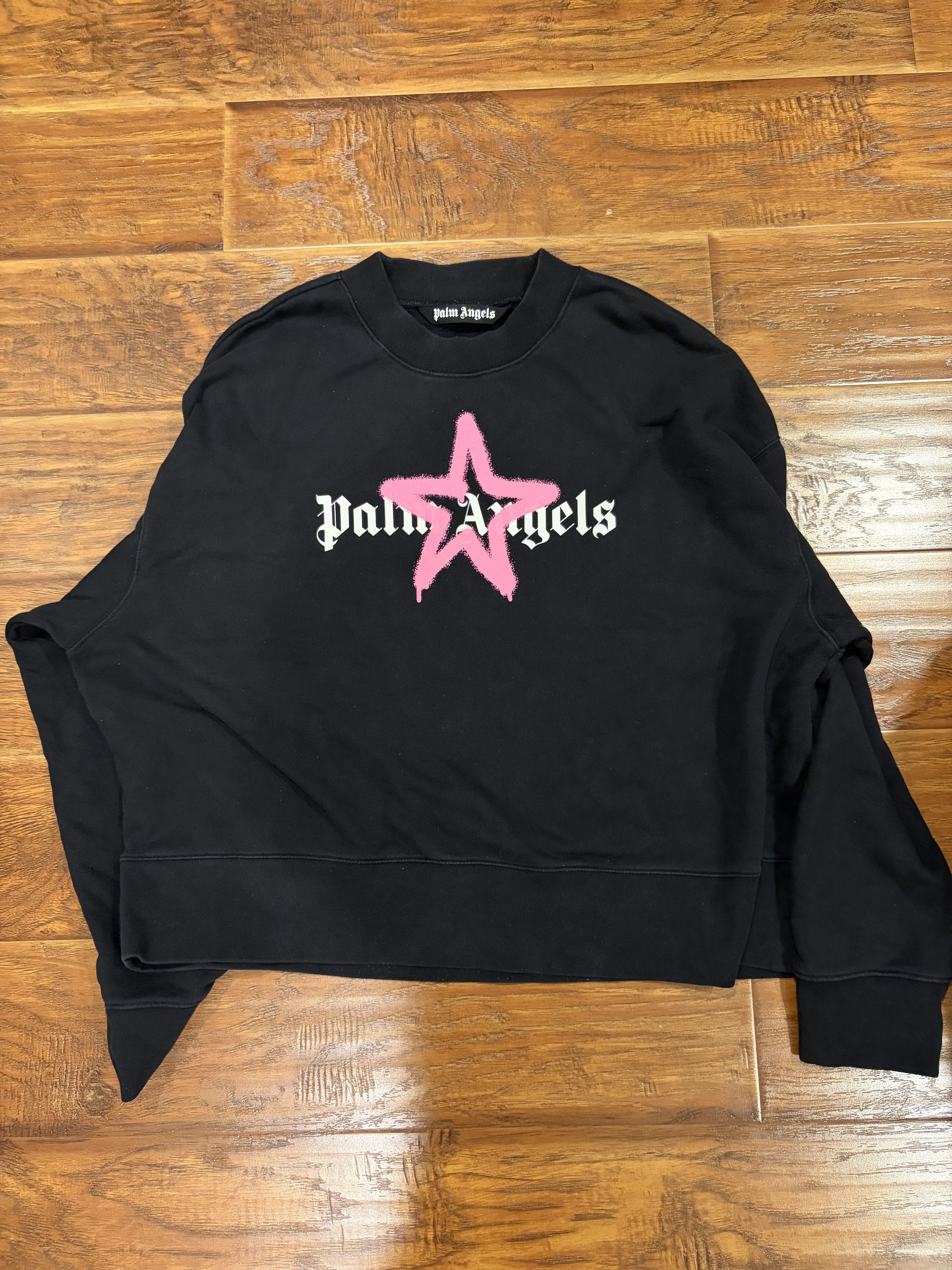 Palm Angels Palm Angels Star Sprayed Crewneck Size US M / EU 48-50 / 2 - 1 Thumbnail