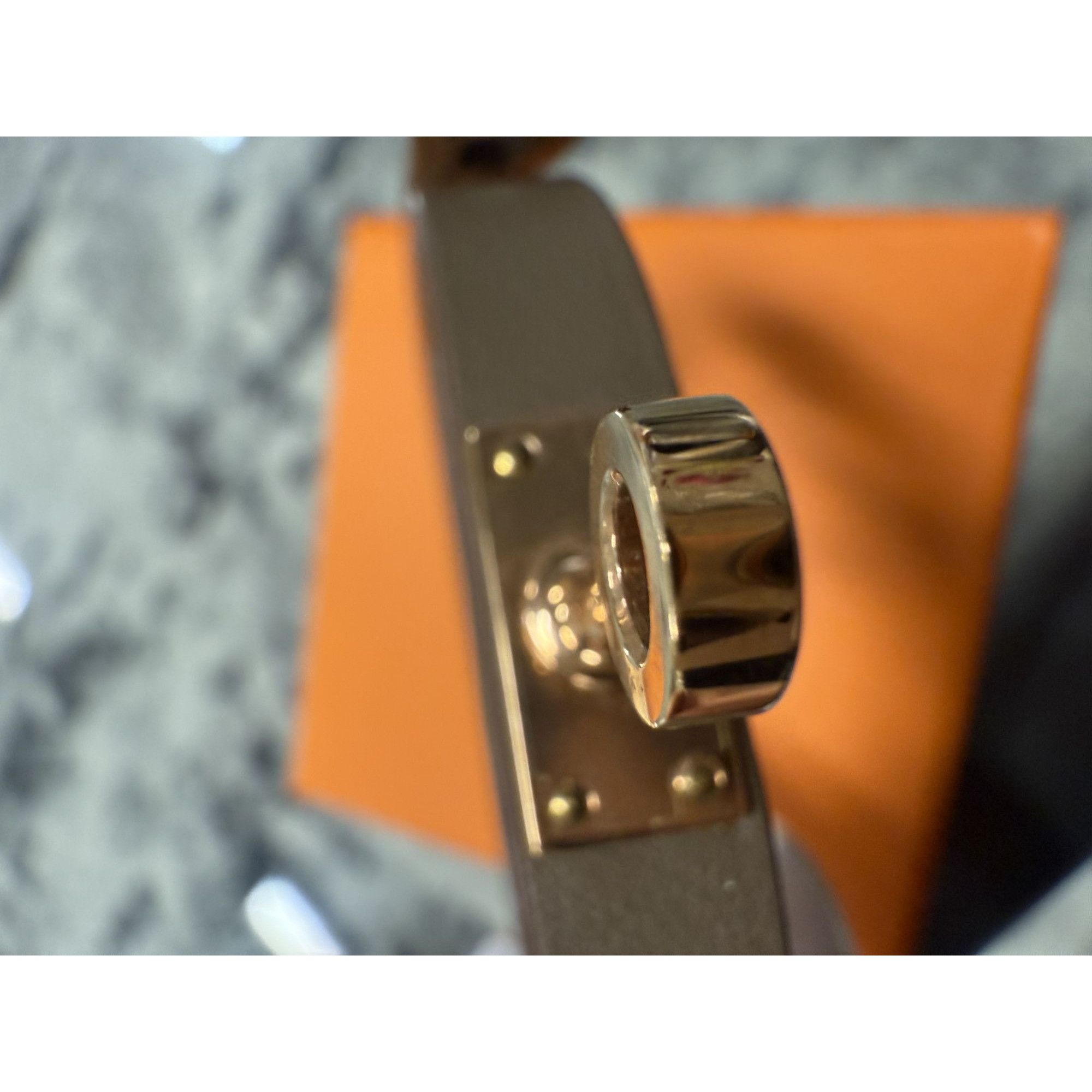 Hermes Hermès Kelly Double Tour Bracelet Leather & Gold Hardware Br Size ONE SIZE - 13 Thumbnail