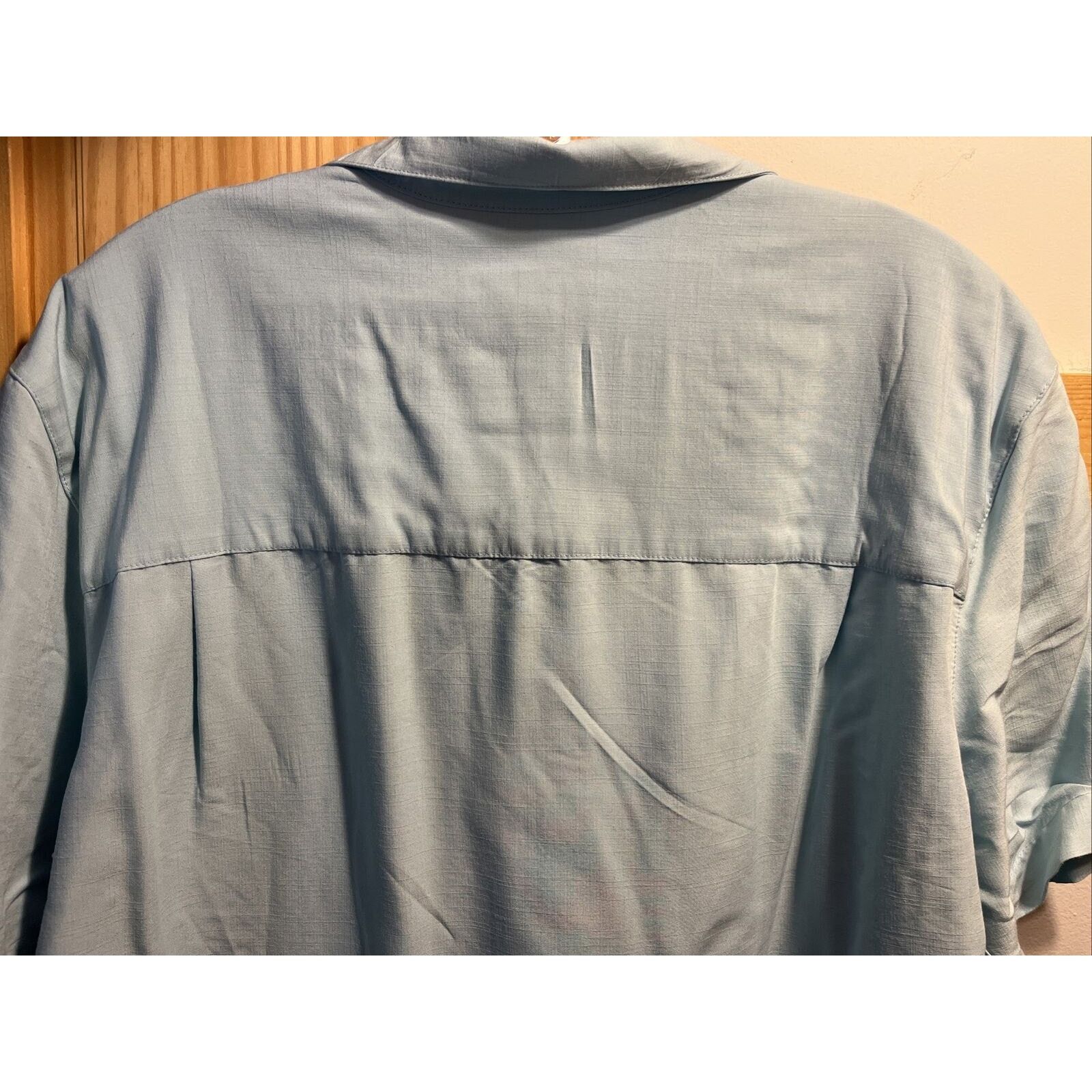 Island Shores Island Shores Men’s M Blue Button Rayon Blend Hawaiian Shirt Size US M / EU 48-50 / 2 - 9 Thumbnail