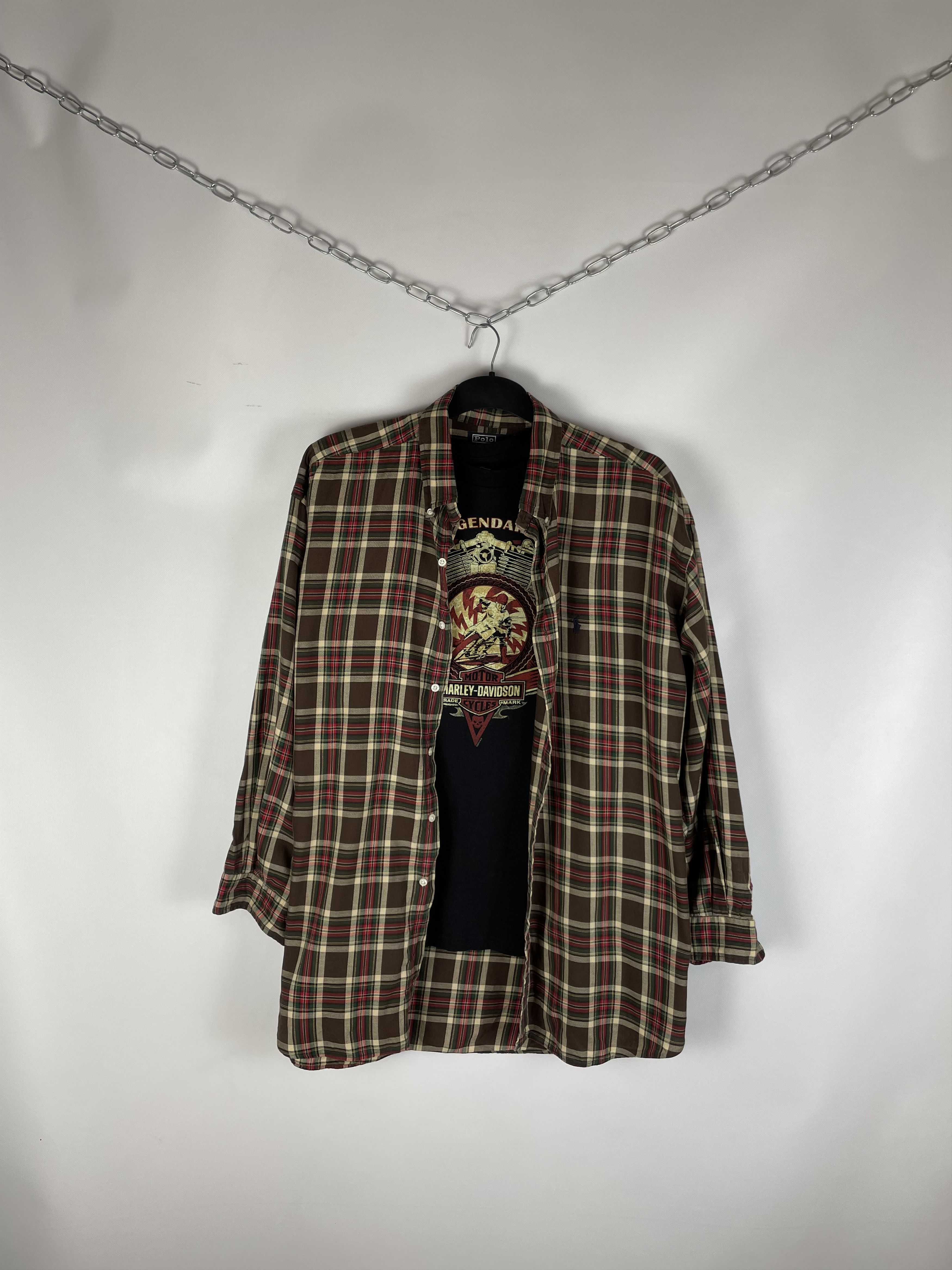 Flannel Flannel Polo Ralph Lauren Vintage Mens Shirt Size US XXL / EU 58 / 5 - 1 Thumbnail