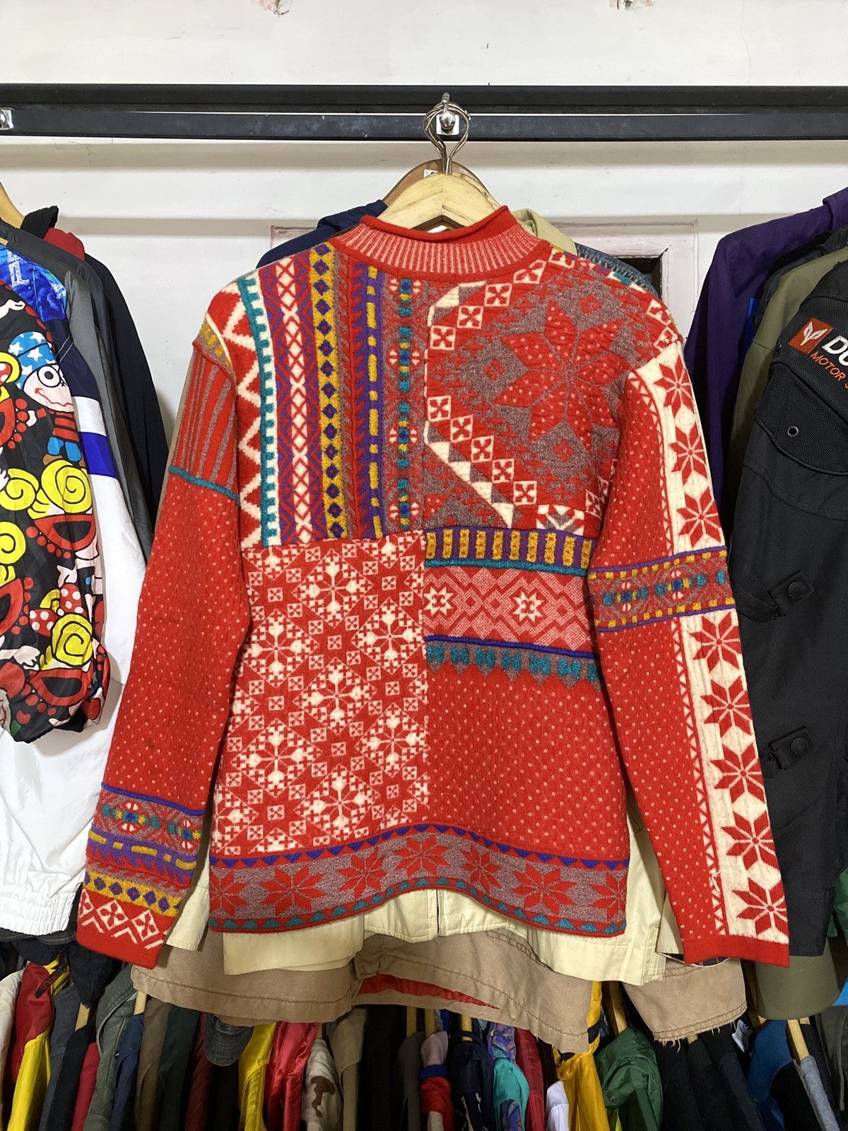 Kenzo × Vintage Vintage Kenzo Patchwork Knitwear Size M / US 6-8 / IT 42-44 - 3 Thumbnail