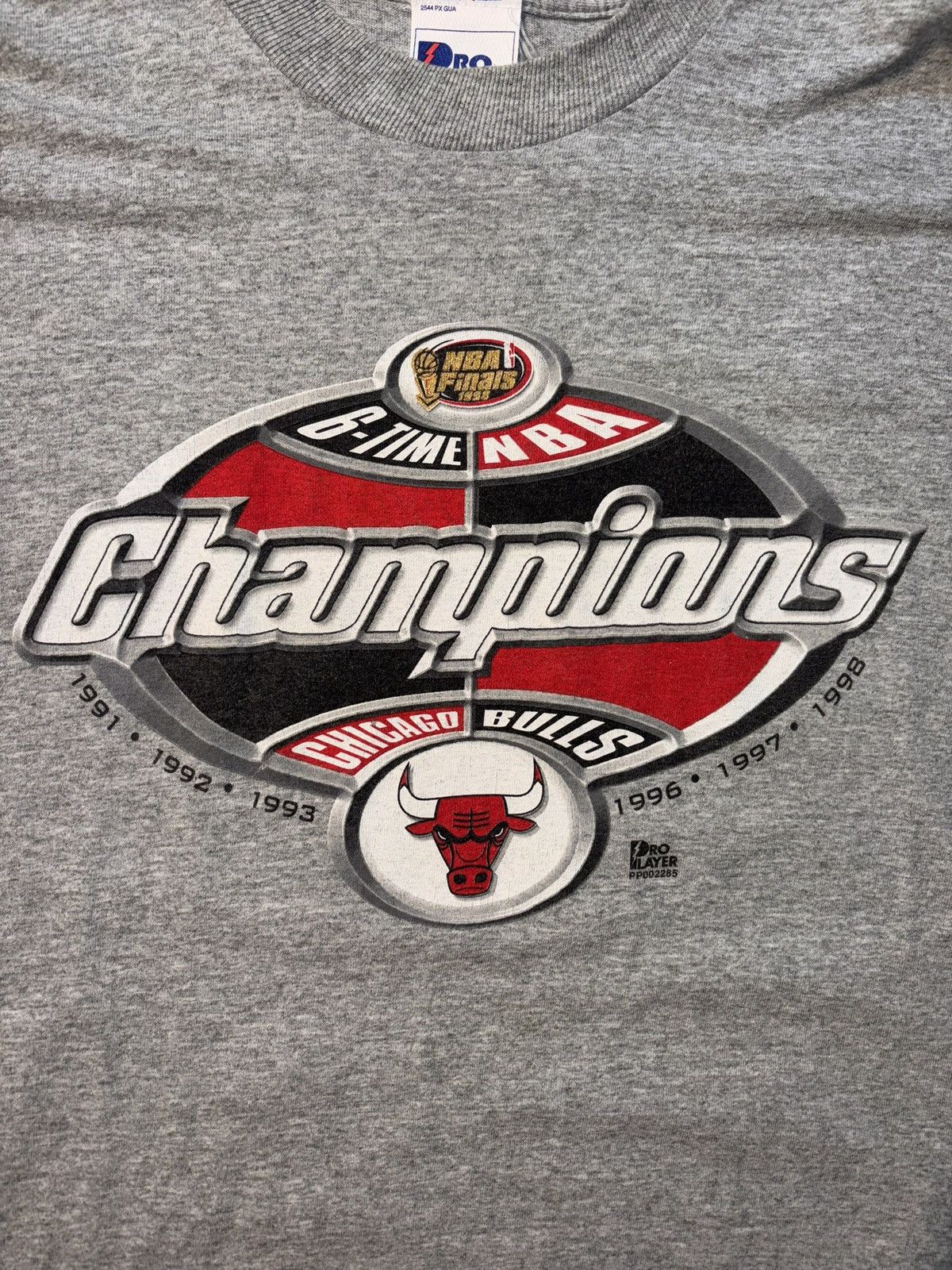 Pro Player Vtg Chicago Bulls 6 Time Champions NBA Finals 90s Pro Player Size US XXL / EU 58 / 5 - 2 Thumbnail