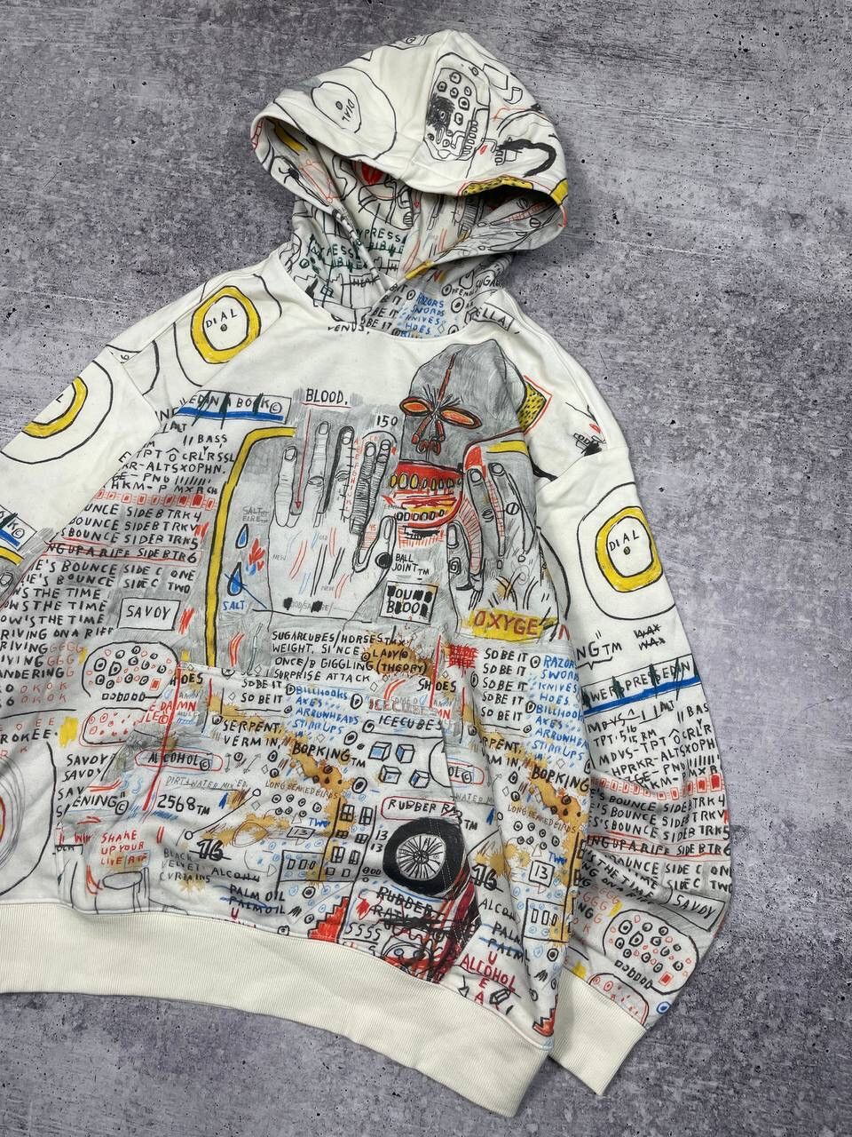 H&M × Jean-Michel Basquiat × Who Decides War Who Decides War H&M Printed Baggy Hoodie Y2K Size US S / EU 44-46 / 1 - 3 Thumbnail