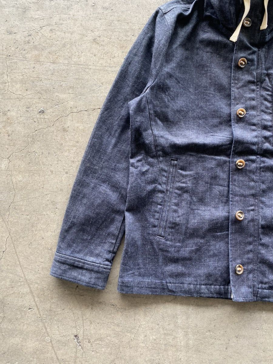 Beams Japan Beams Men's Indigo Denim Hoodie Jacket Size US M / EU 48-50 / 2 - 4 Thumbnail