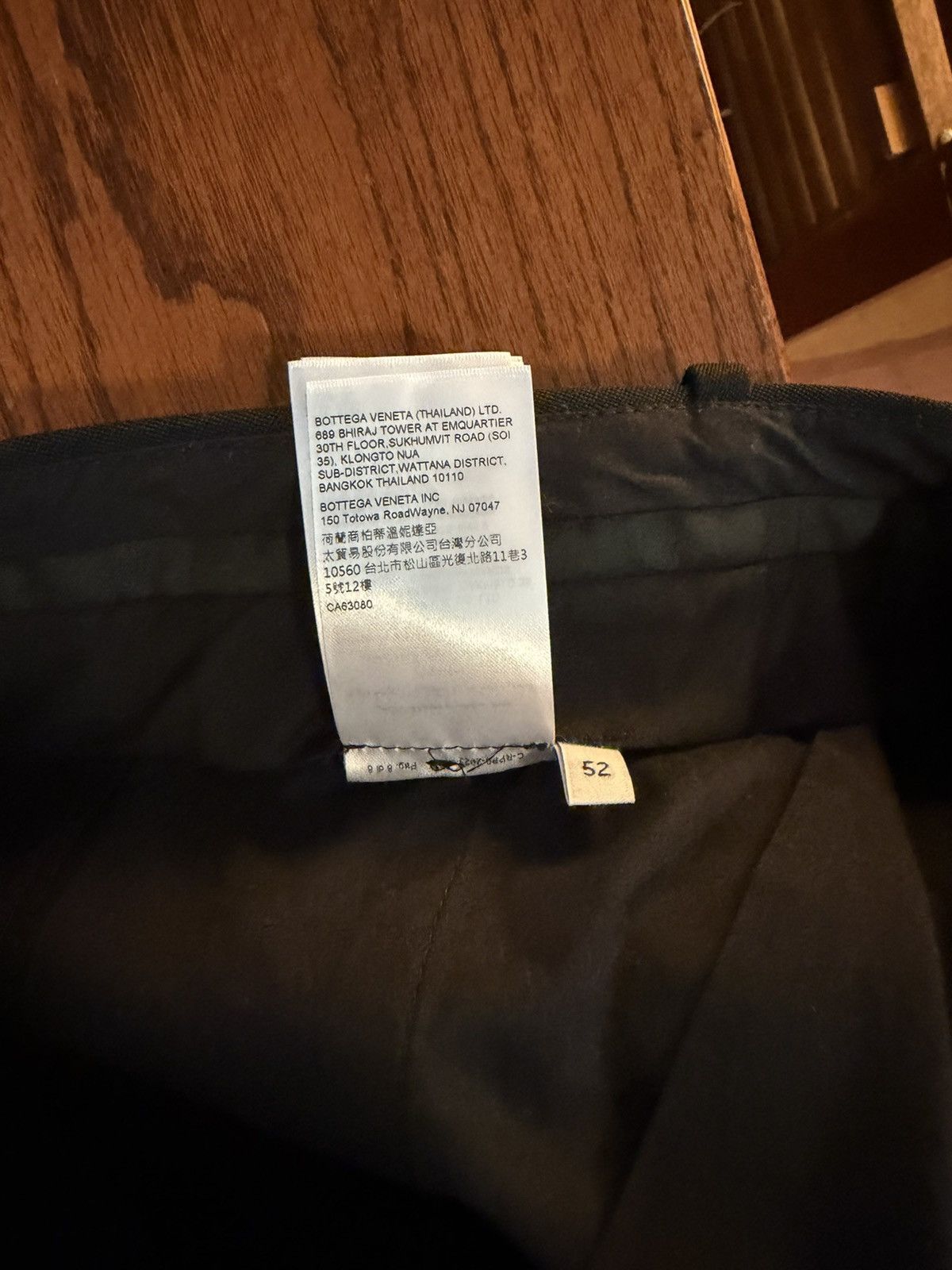 Bottega Veneta Bottega Veneta Sartorial Straight Leg Wool Trousers Black Size US 36 / EU 52 - 8 Thumbnail