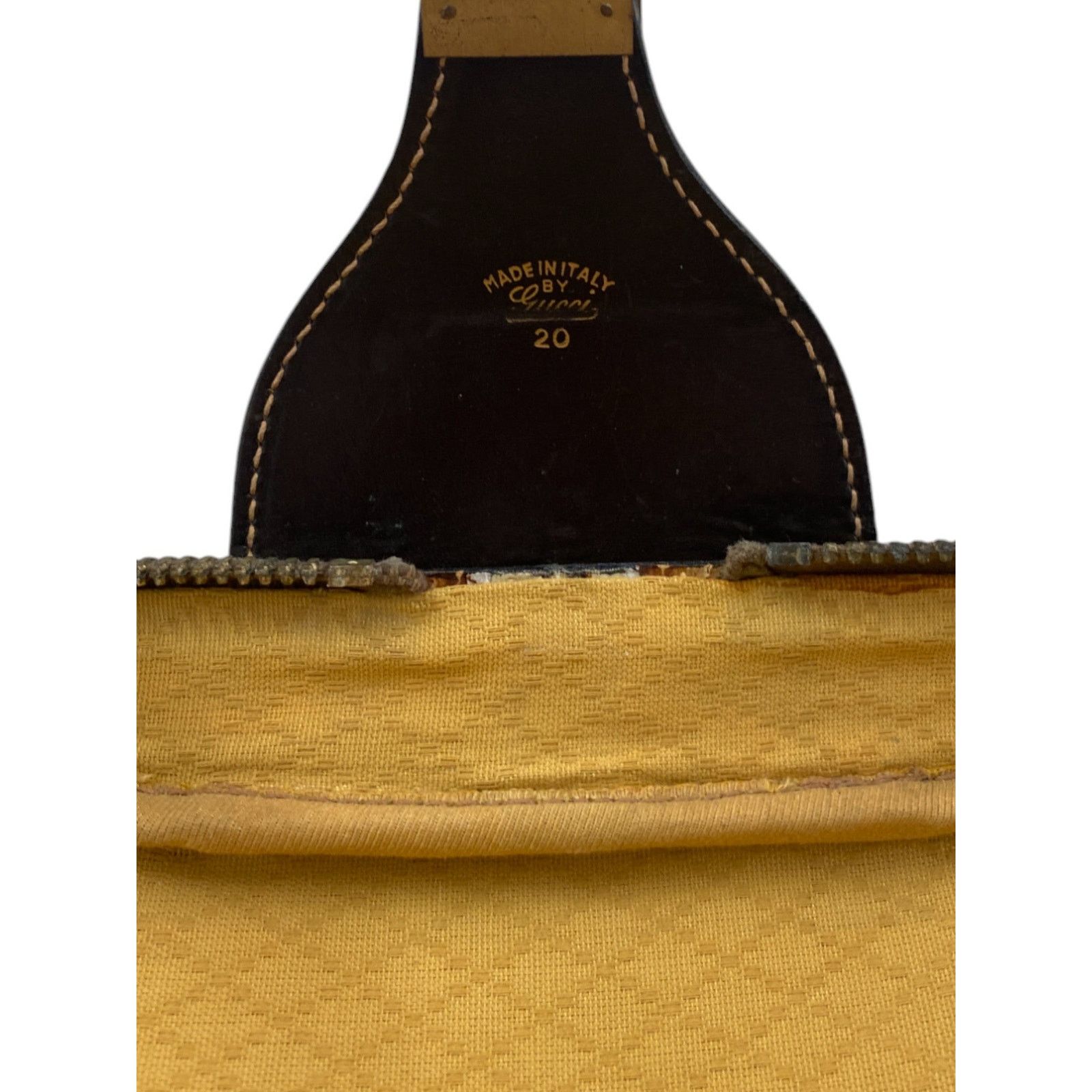 Gucci 80s Brown Monogram Webstripe Suede Suitcase Size ONE SIZE - 13 Thumbnail