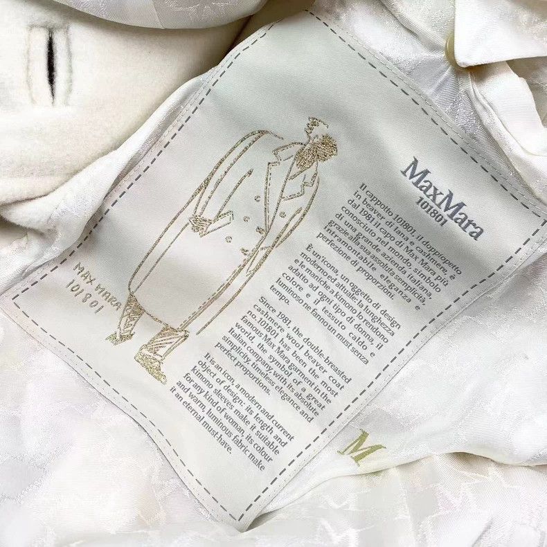 Max Mara Max Mara 101801 White Coat Size S / US 4 / IT 40 - 4 Thumbnail
