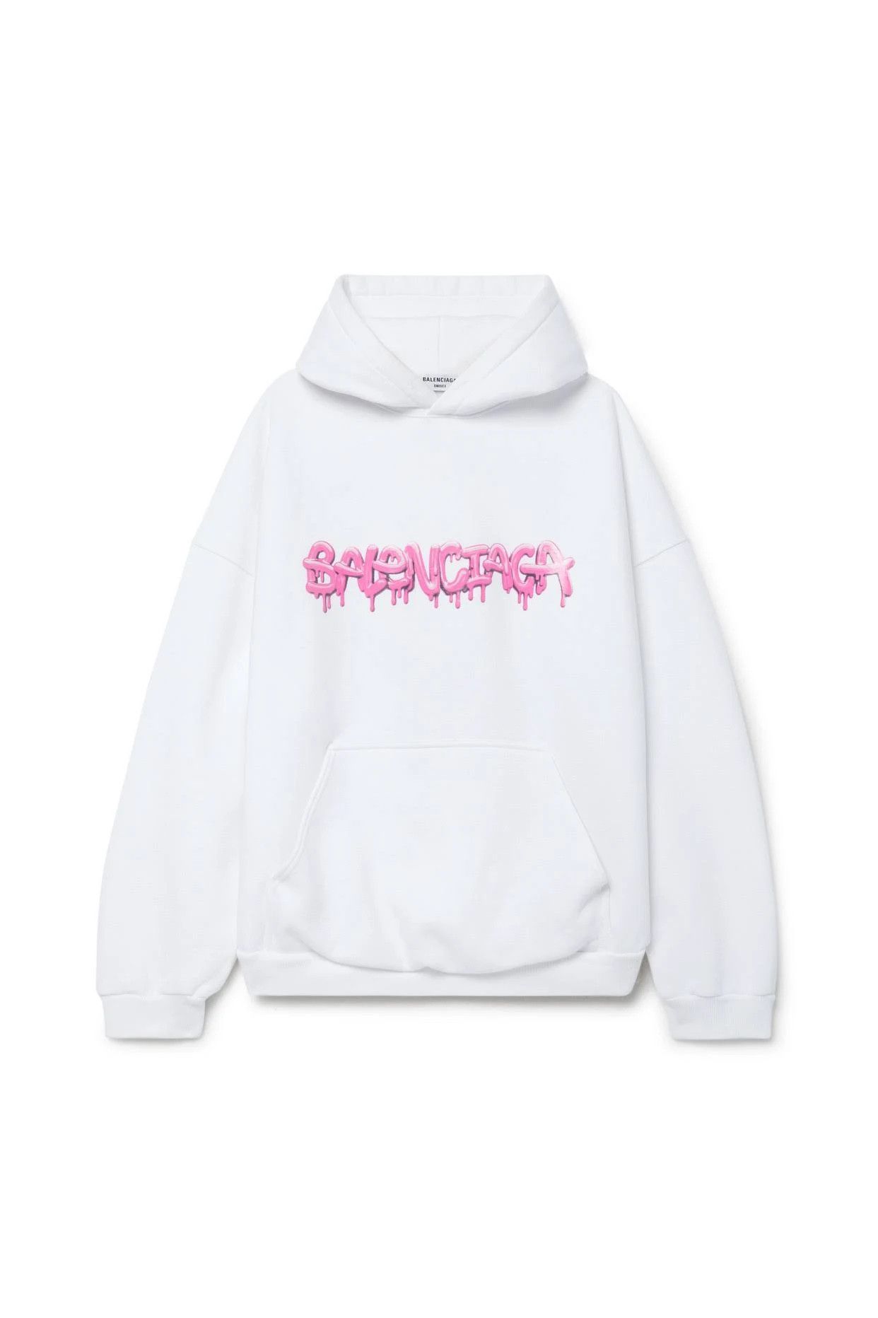 image of Balenciaga O1Mt1Gz0424 Slim Wide Fit Hoodies In White, Women's (Size XS)