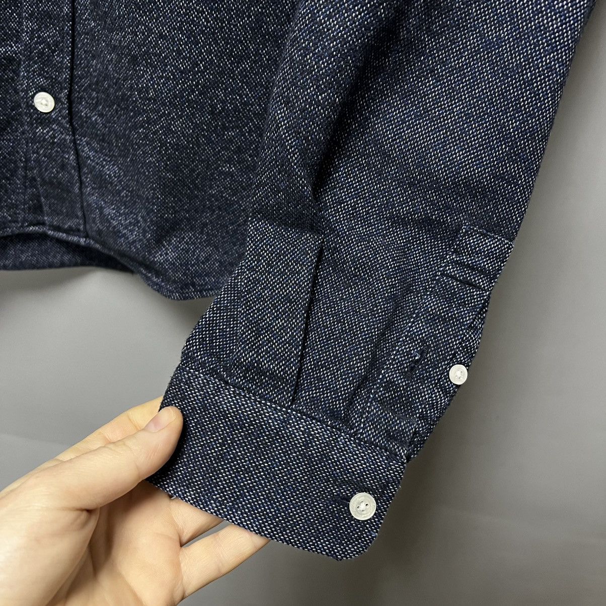 Libertine-Libertine Libertine libertine Hunter Flannel Dark Blue Button Shirt Size US S / EU 44-46 / 1 - 11 Thumbnail