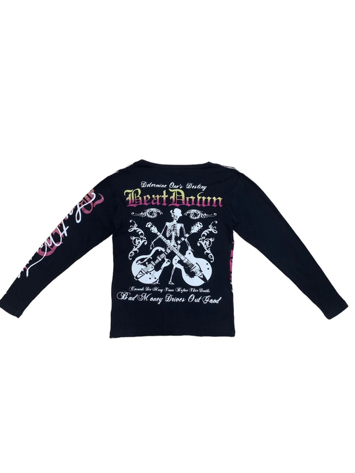 14th Addiction × Le Grande Bleu (L.G.B.) × Seditionaries Vintage Japanese Detectibe Struct Skull Punk Gothic Tshirt Size US M / EU 48-50 / 2 - 2 Thumbnail