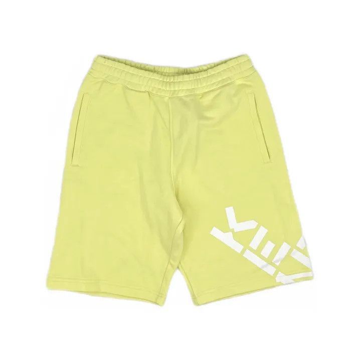 Kenzo KENZO SS22 Yellow Logo Print Casual Shorts -2507 Size US 27 - 2 Thumbnail