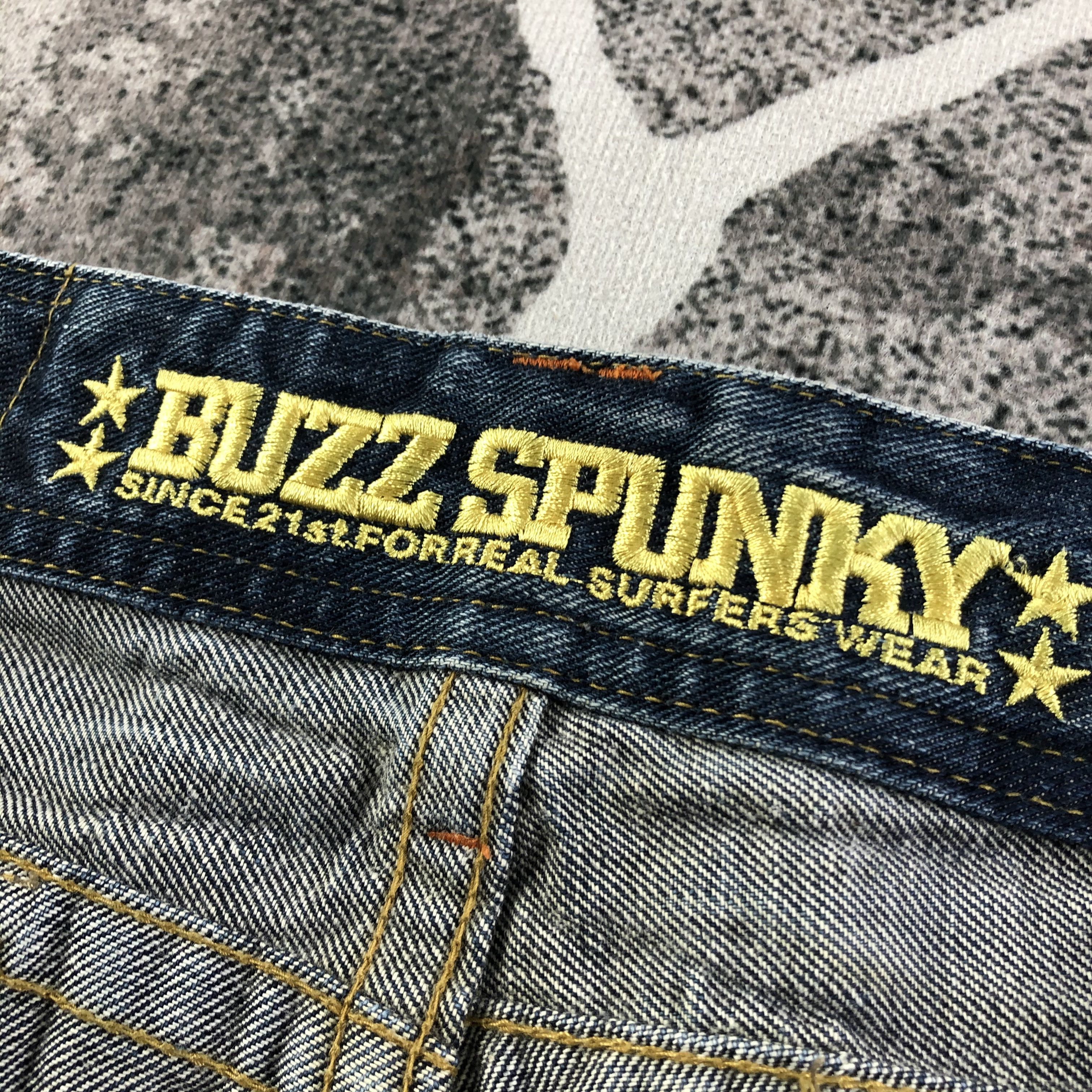 Japanese Brand Buzz Spunky Faded Blue Flared Jeans KJ2105 Size US 32 / EU 48 - 9 Thumbnail