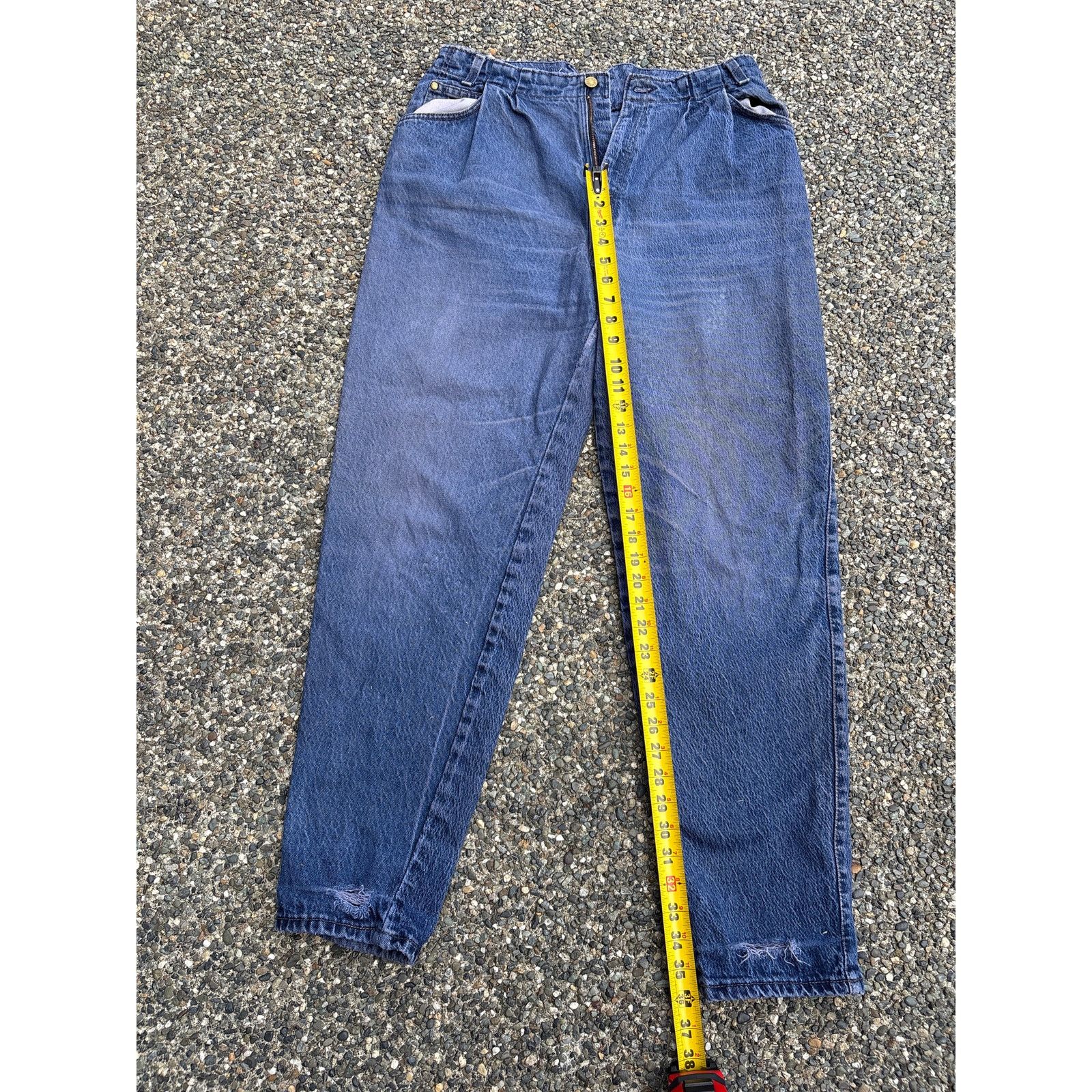 Levi's Vintage 80s Brown Tab Levi's 569 womens size 15 thrashed Size 30" / US 8 / IT 44 - 5 Thumbnail