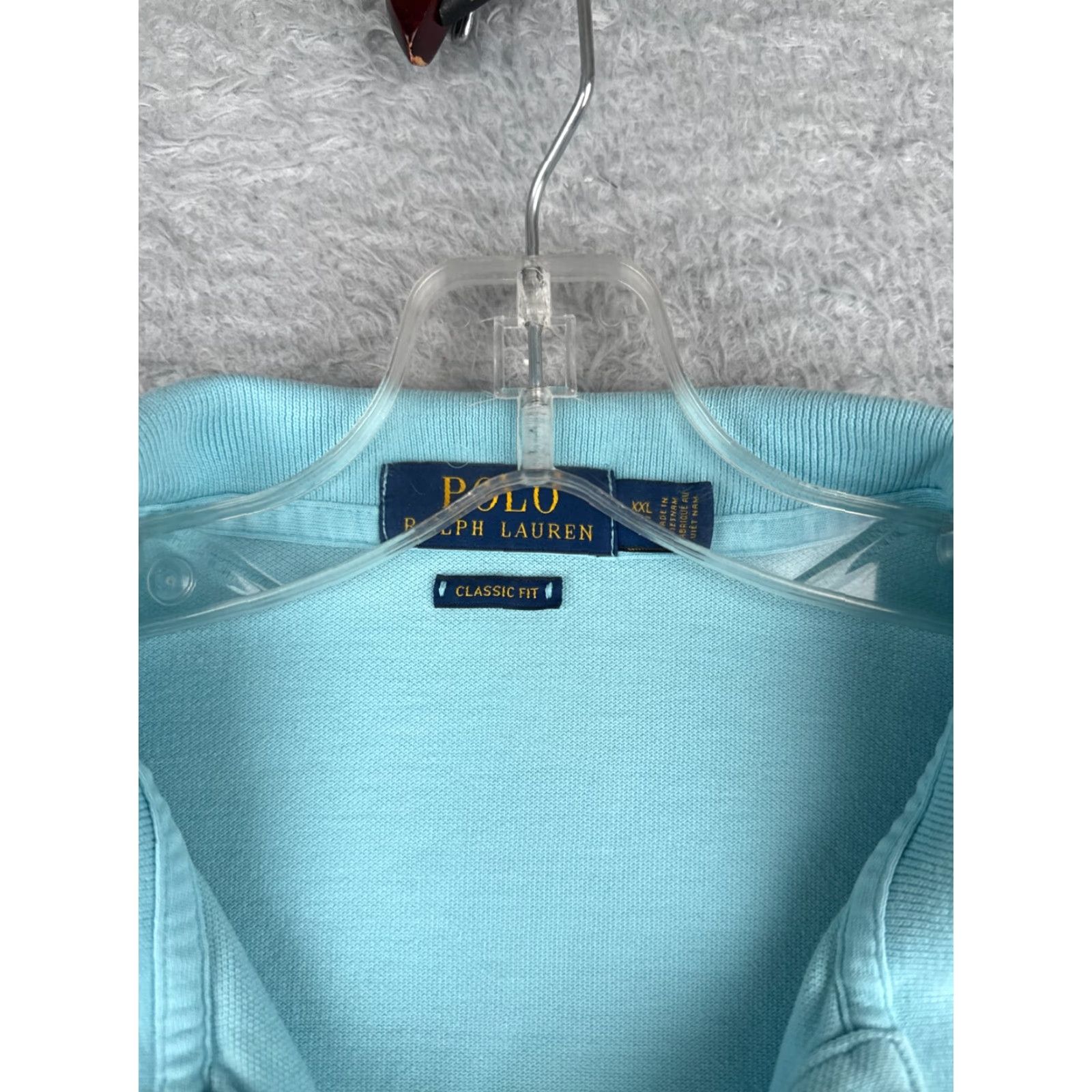 Polo Ralph Lauren Polo Ralph Lauren Polo Shirt Men 2XL Blue 100% Cotton Short Sleeve Button Embroidered Logo Classic Fit Vintage: No Size US XXL / EU 58 / 5 - 6 Thumbnail