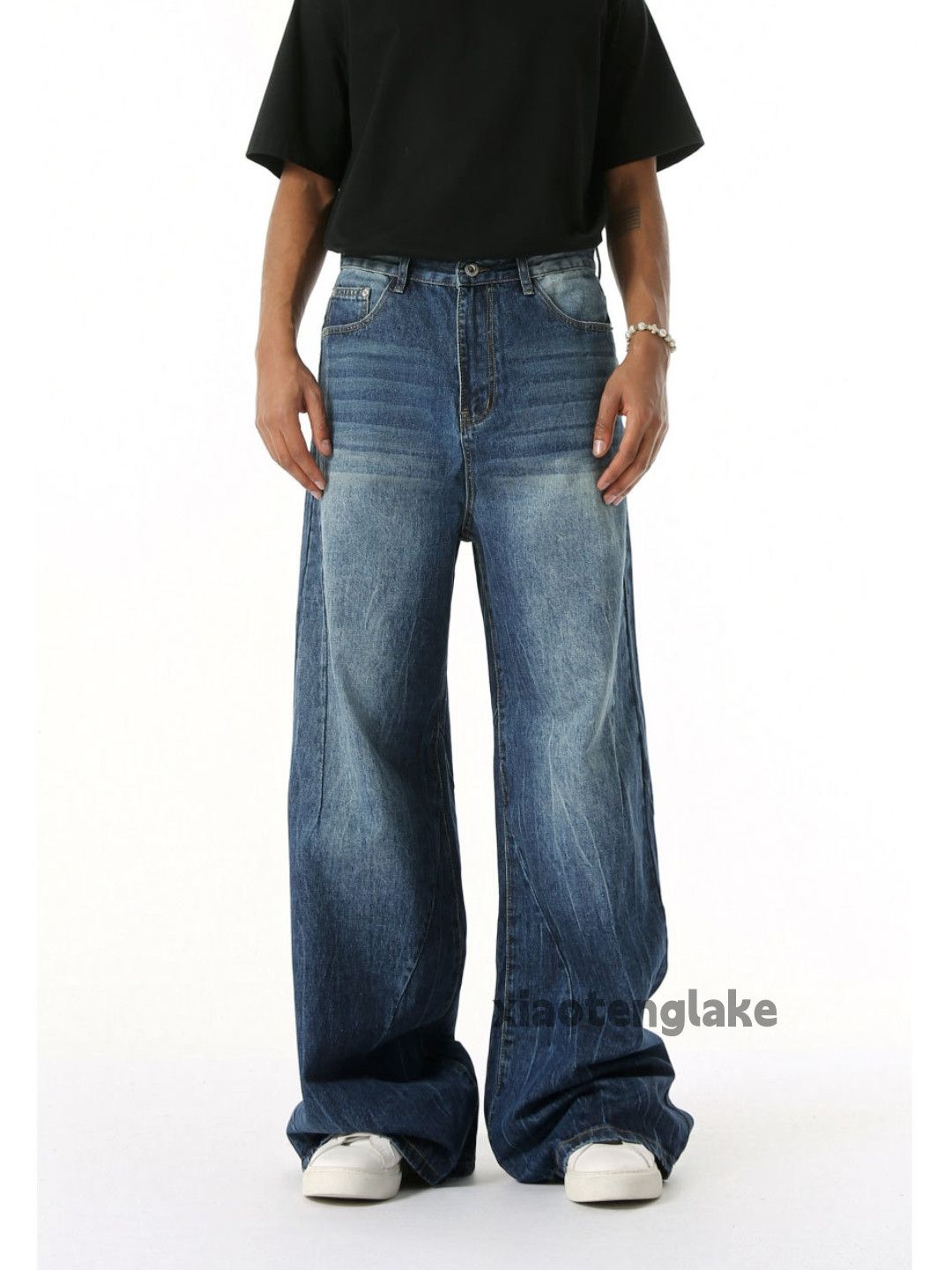Jean × Vintage Washed faded cleanfit yuppie bootcut grunge jeans Size US 28 / EU 44 - 3 Thumbnail